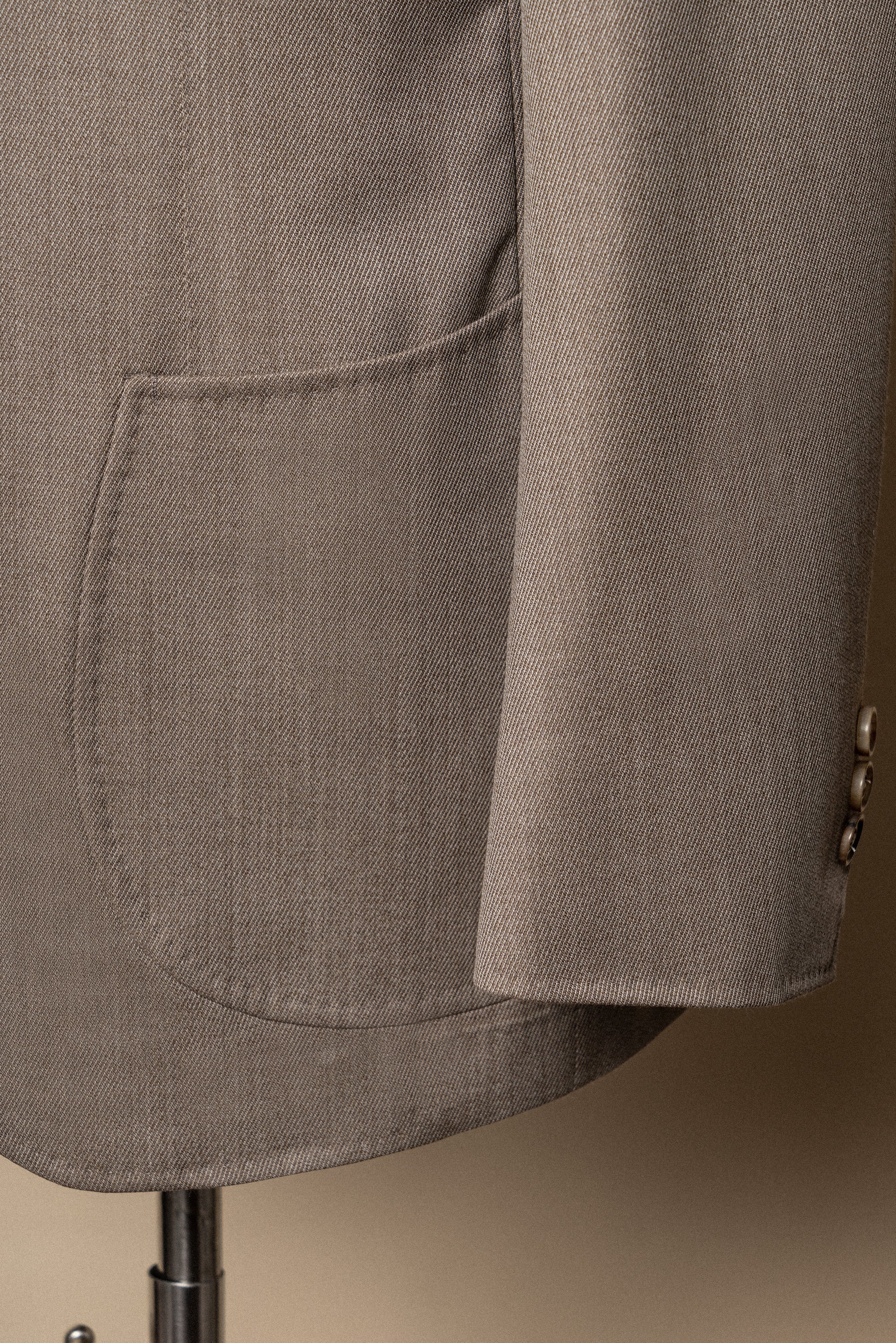 MTO Tan Whipcord 130s Wool Suit #425