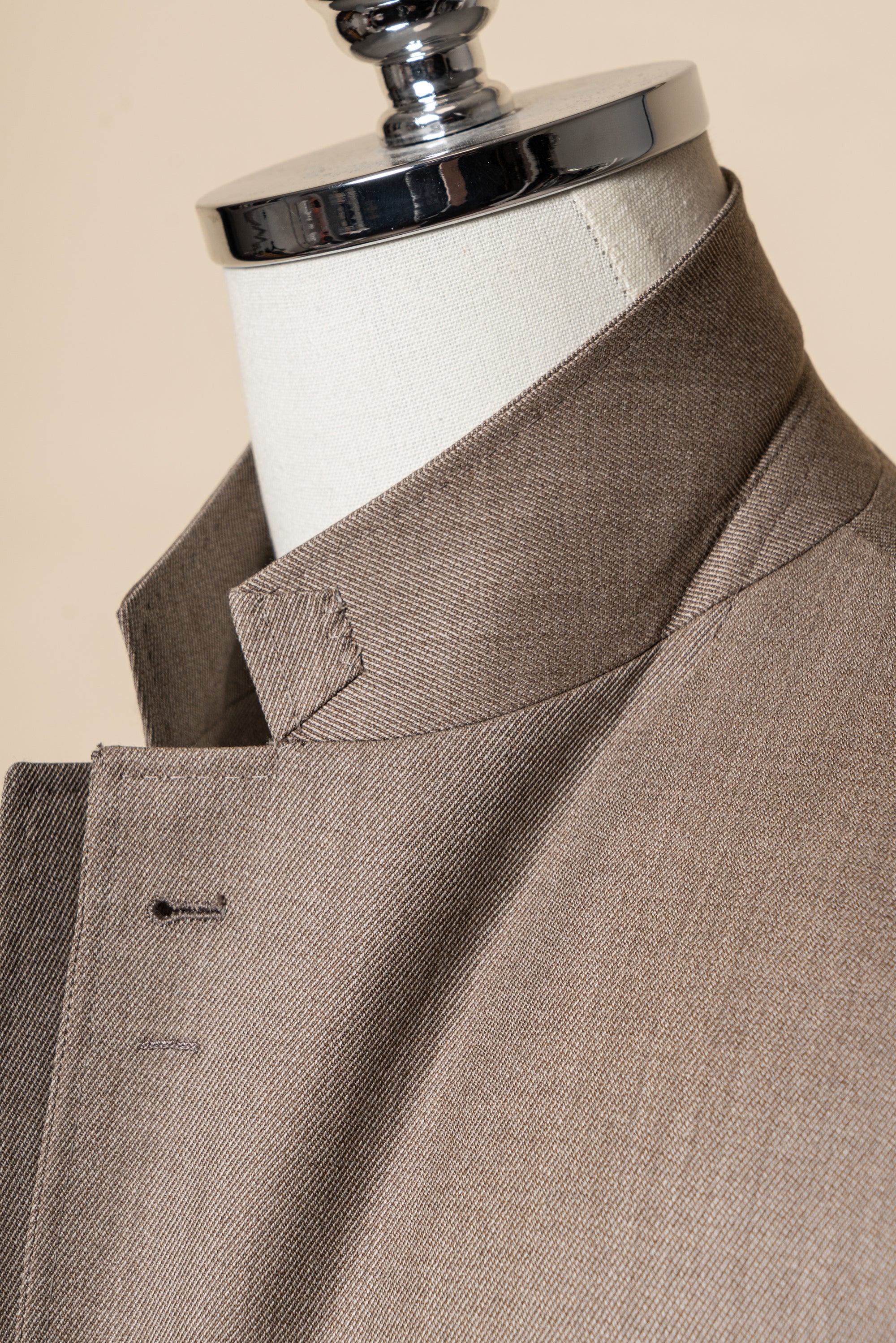 MTO Tan Whipcord 130s Wool Suit #425