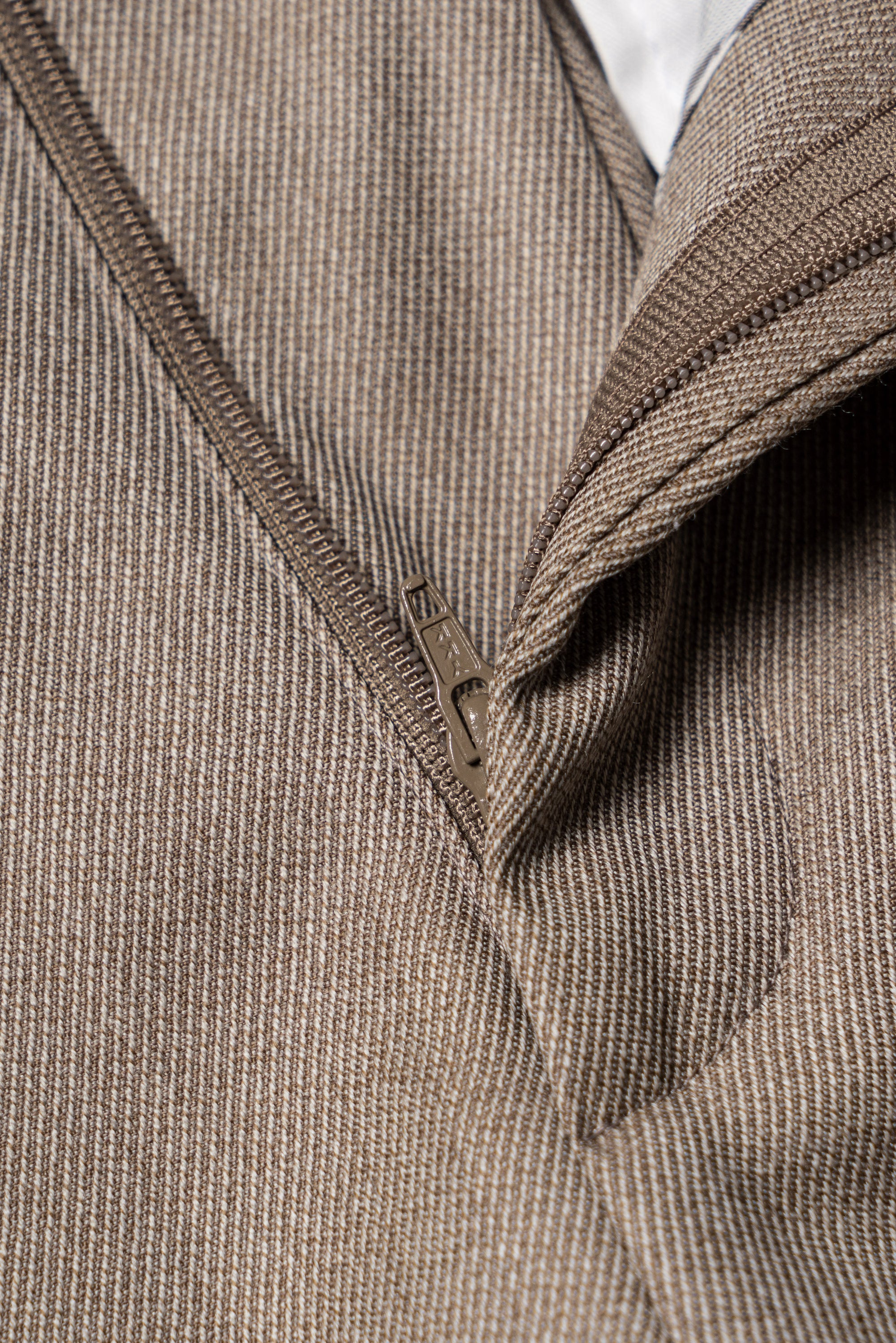 MTO Tan Whipcord 130s Wool Suit #425