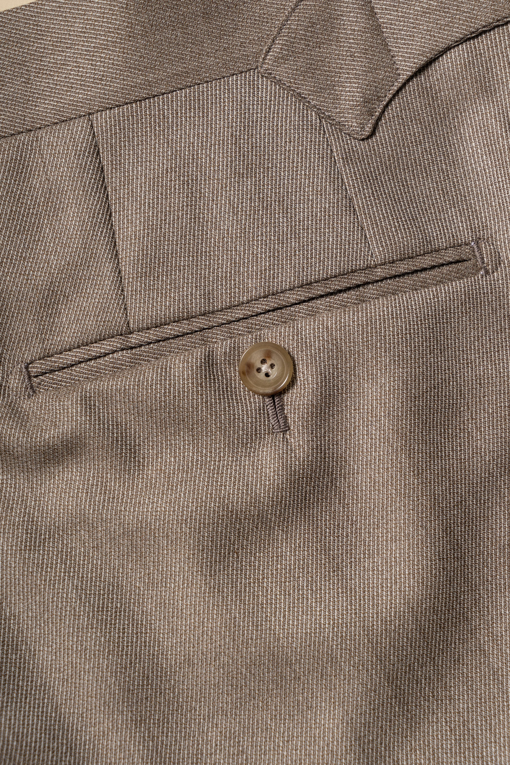 MTO Tan Whipcord 130s Wool Suit #425