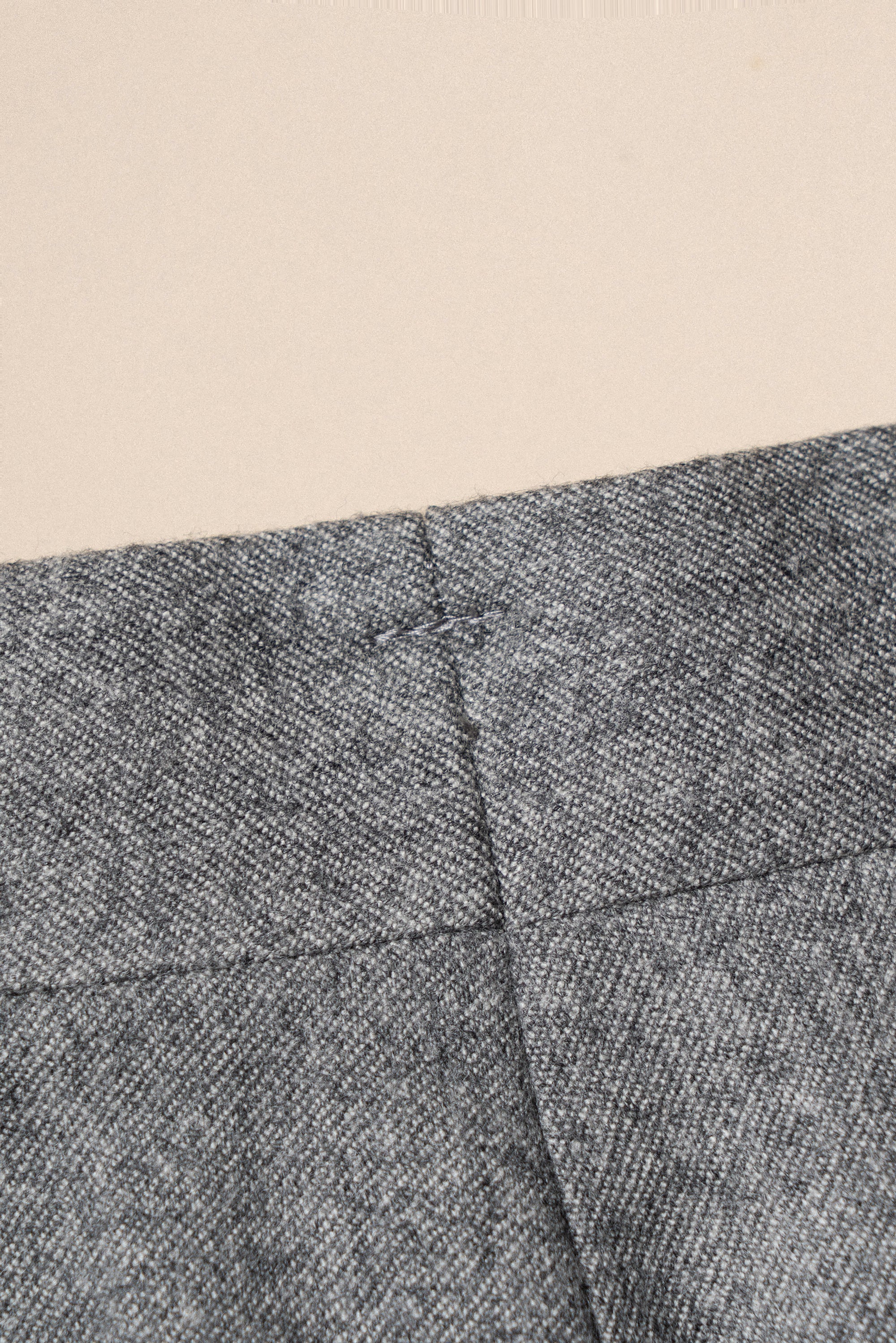 MTO Grey Melange Twill Flannel Suit #408