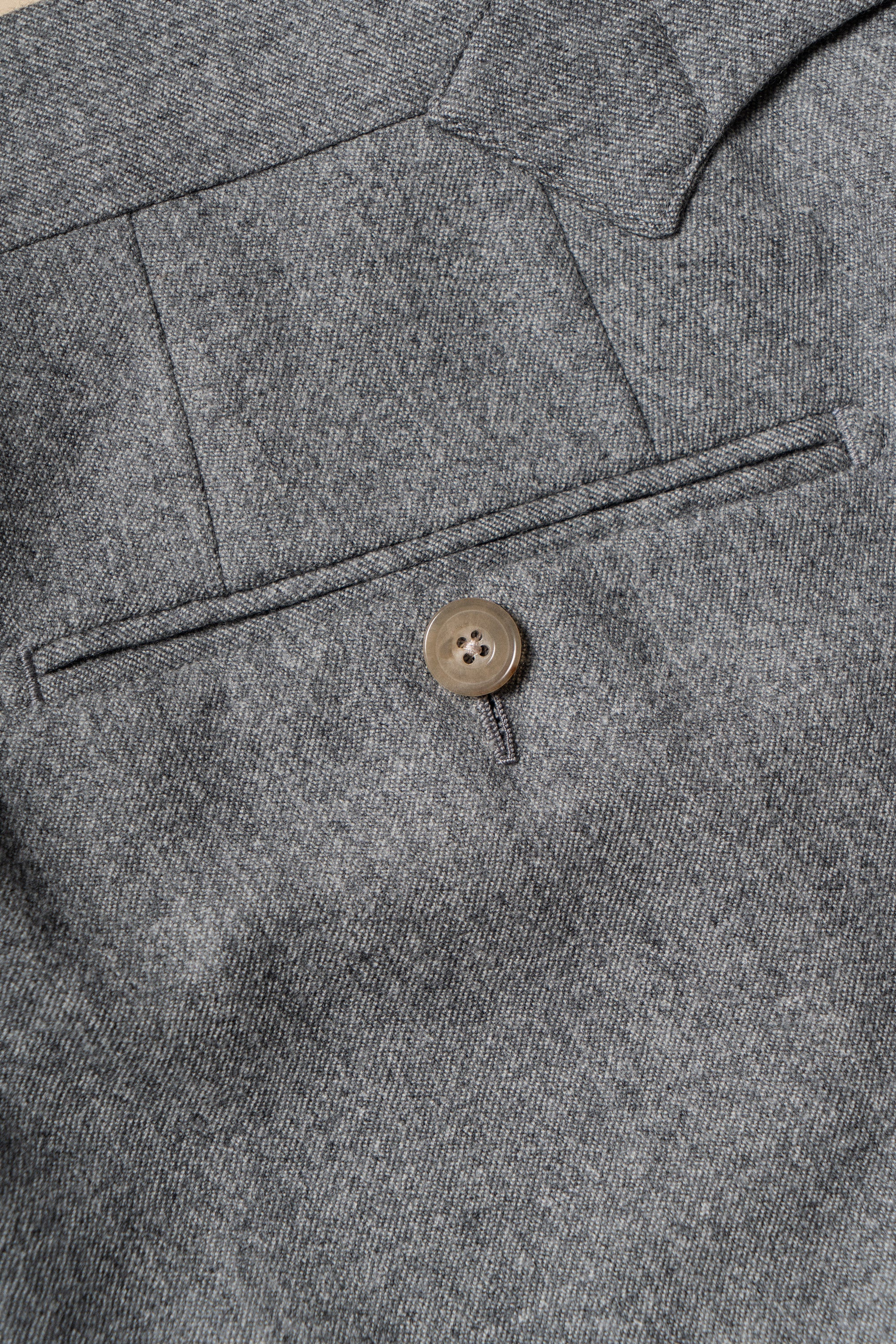 MTO Grey Melange Twill Flannel Suit #408
