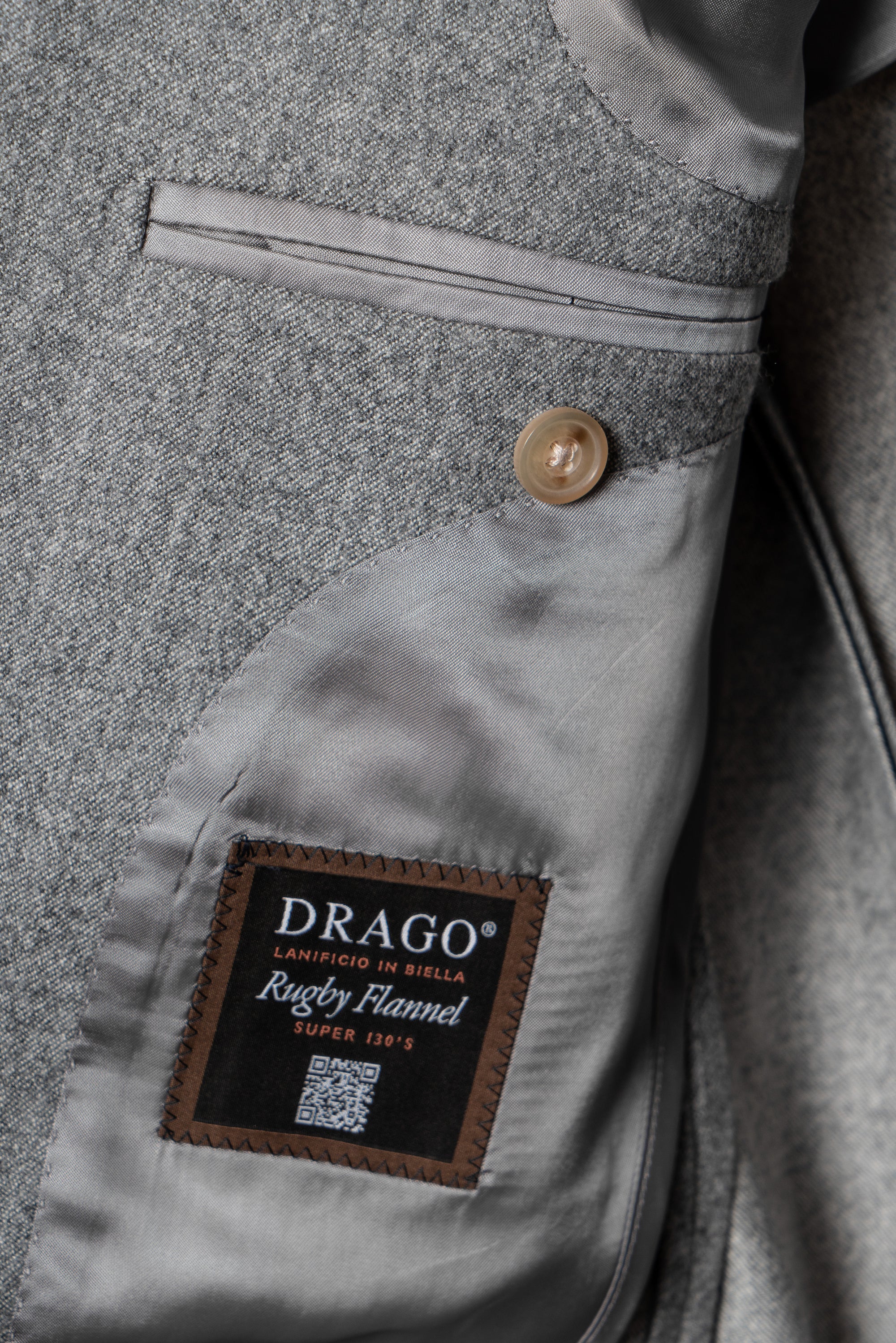 MTO Grey Melange Twill Flannel Suit #408