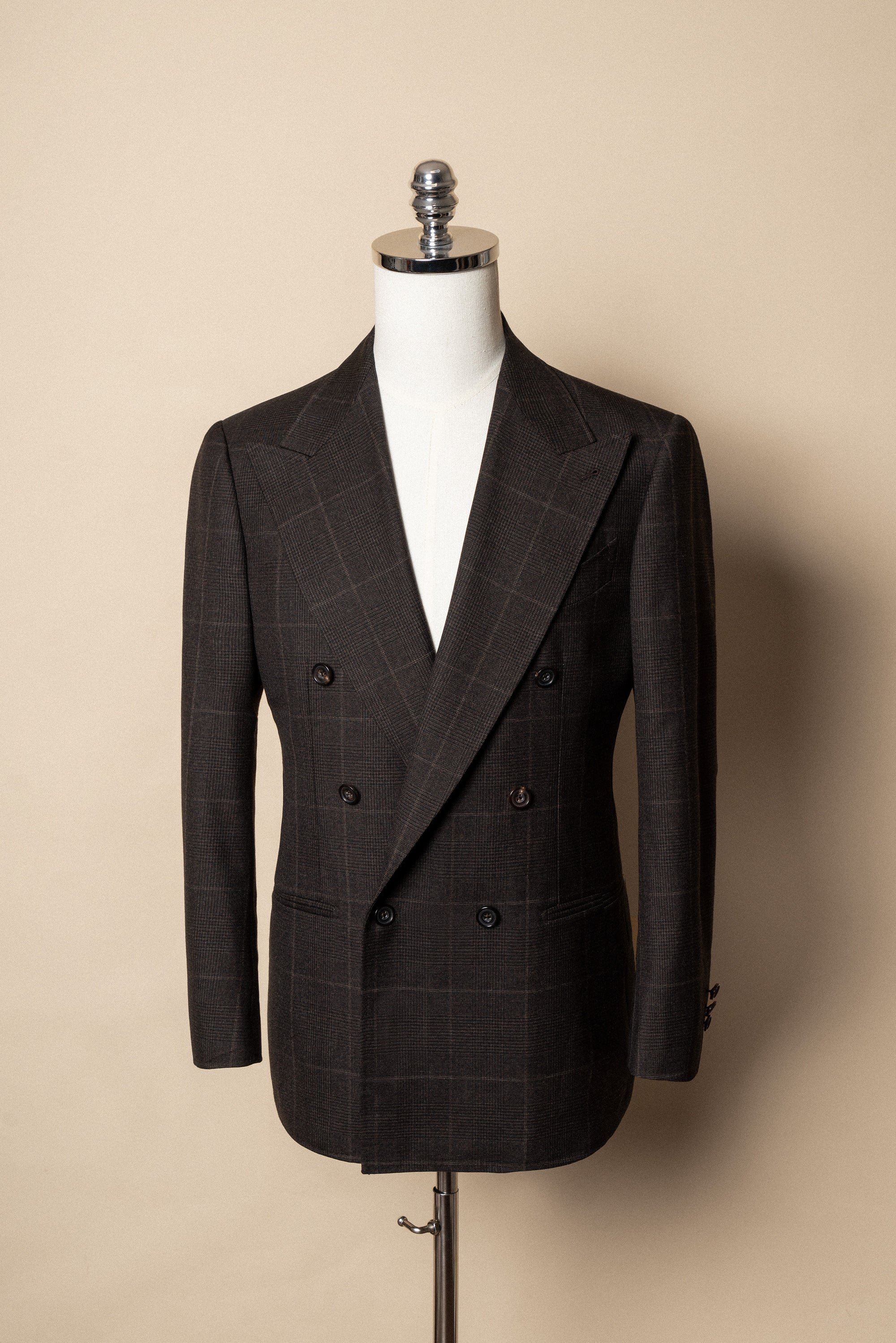 MTO Brown Glen Check Suit #415