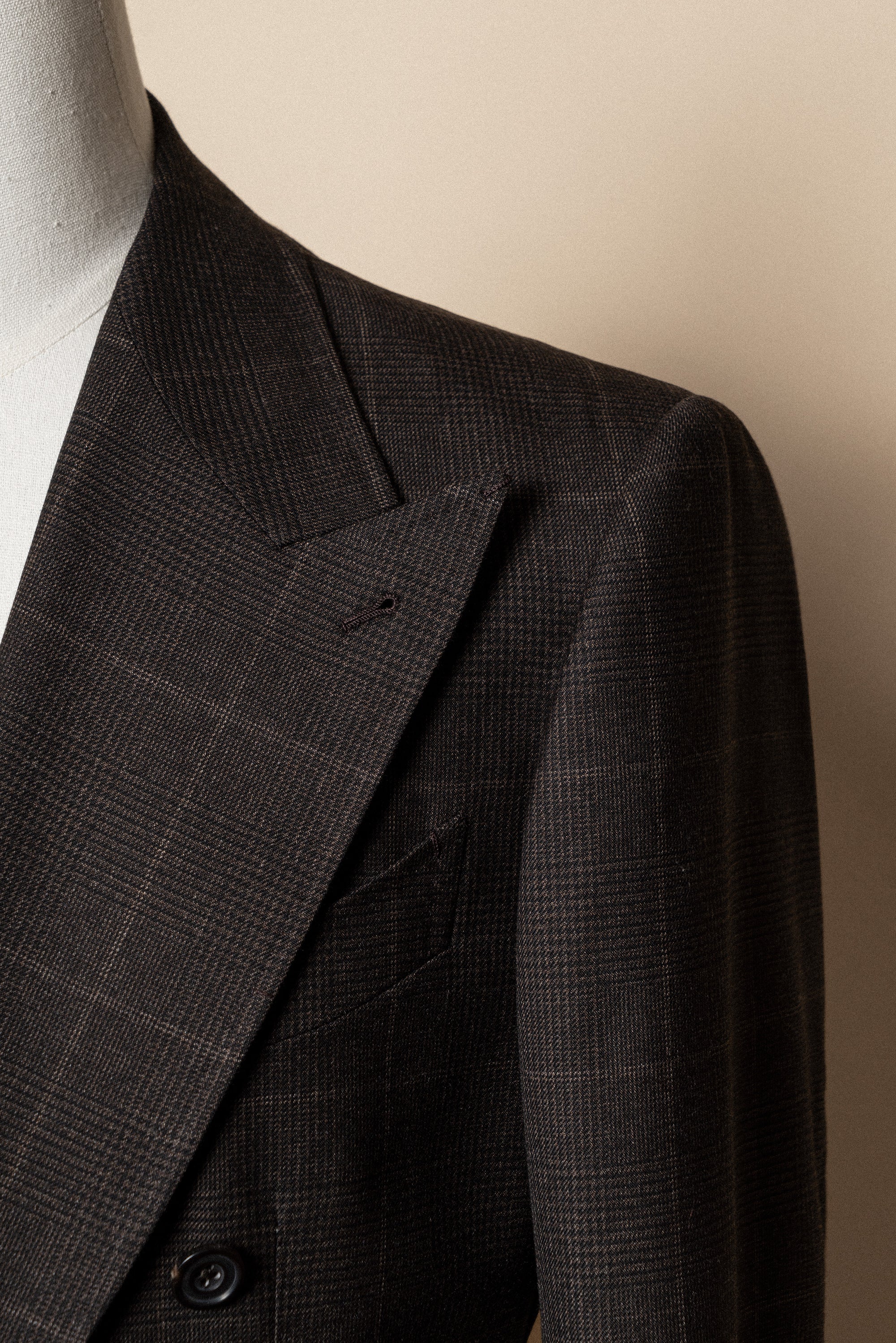 MTO Brown Glen Check Suit #415
