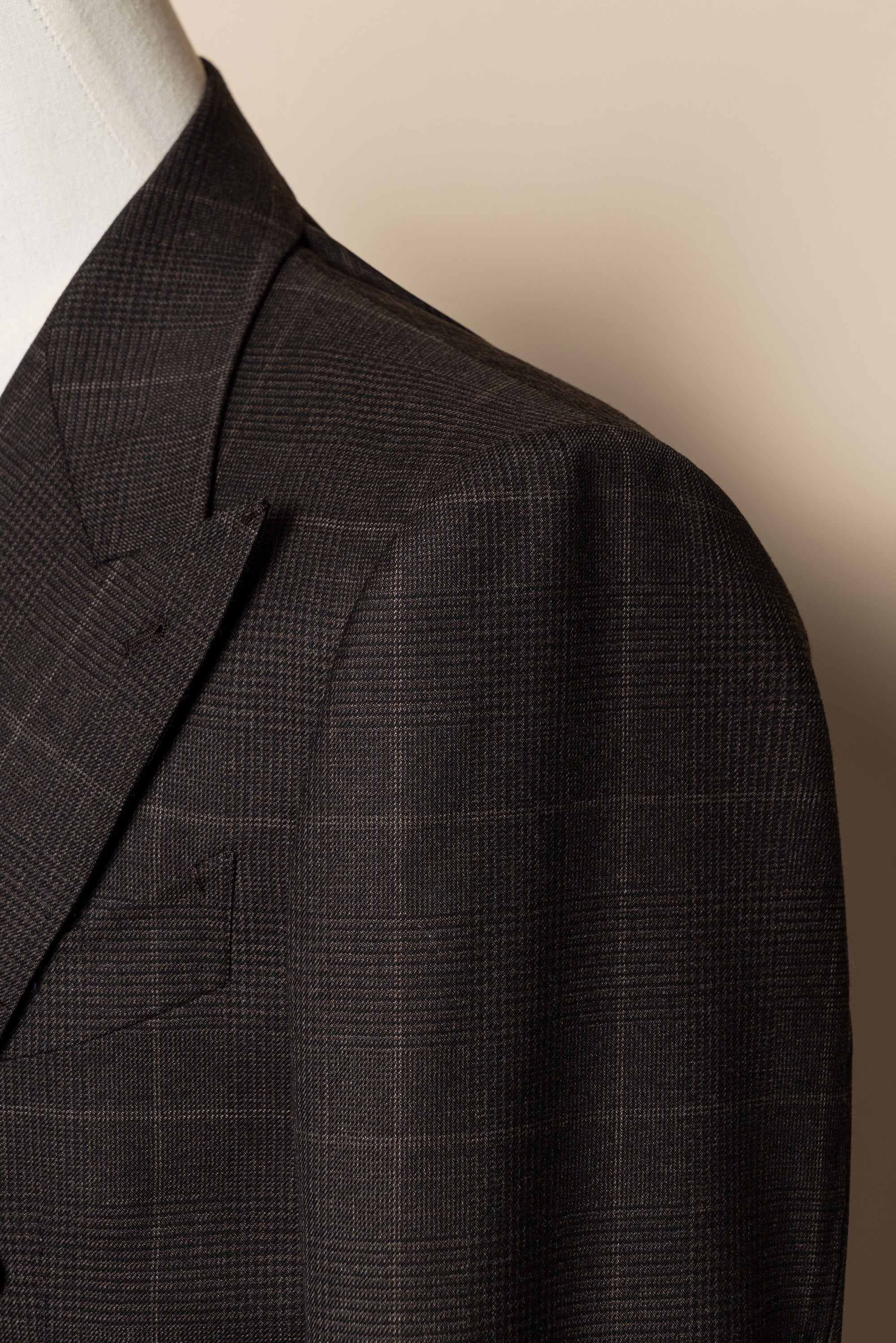MTO Brown Glen Check Suit #415