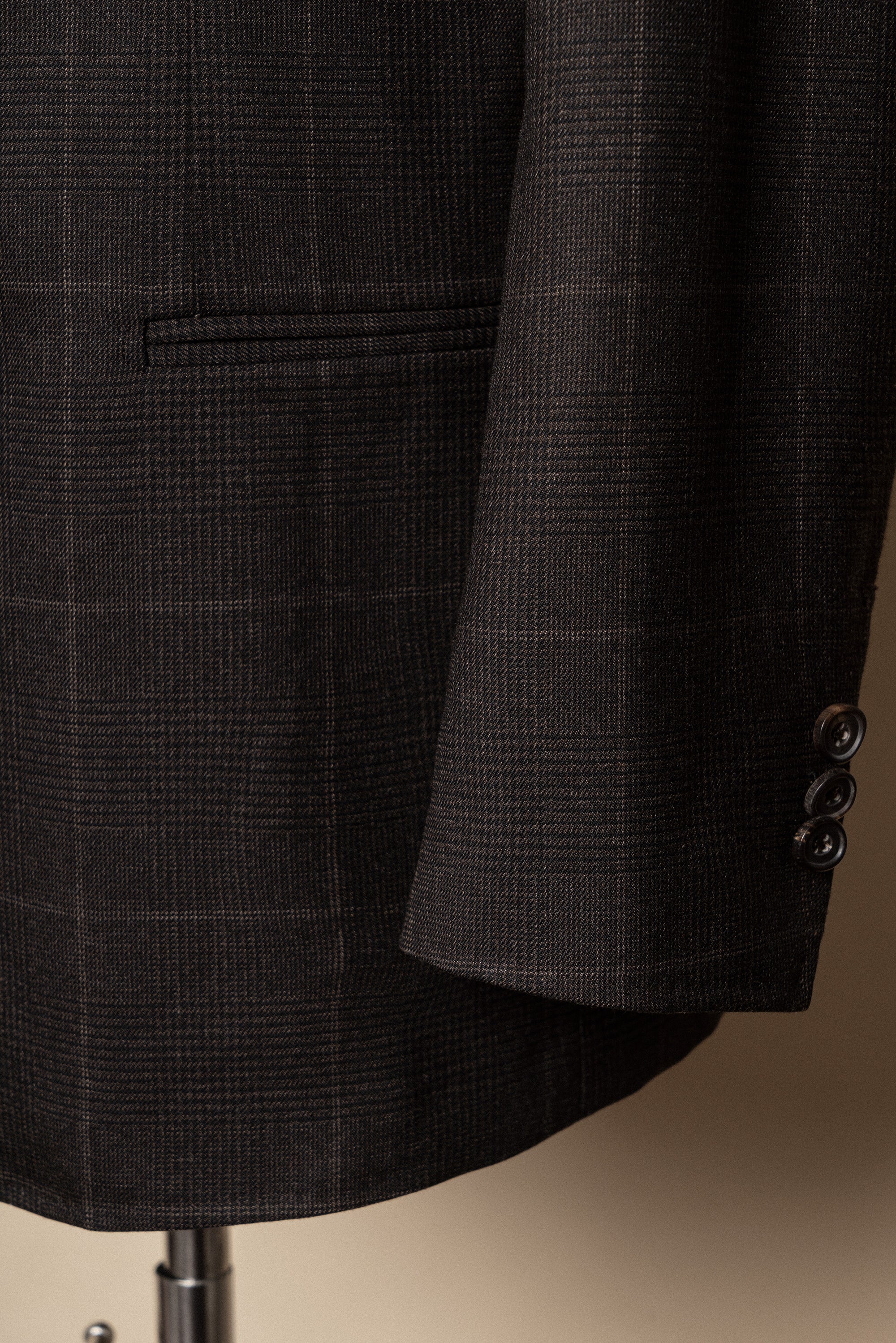 MTO Brown Glen Check Suit #415