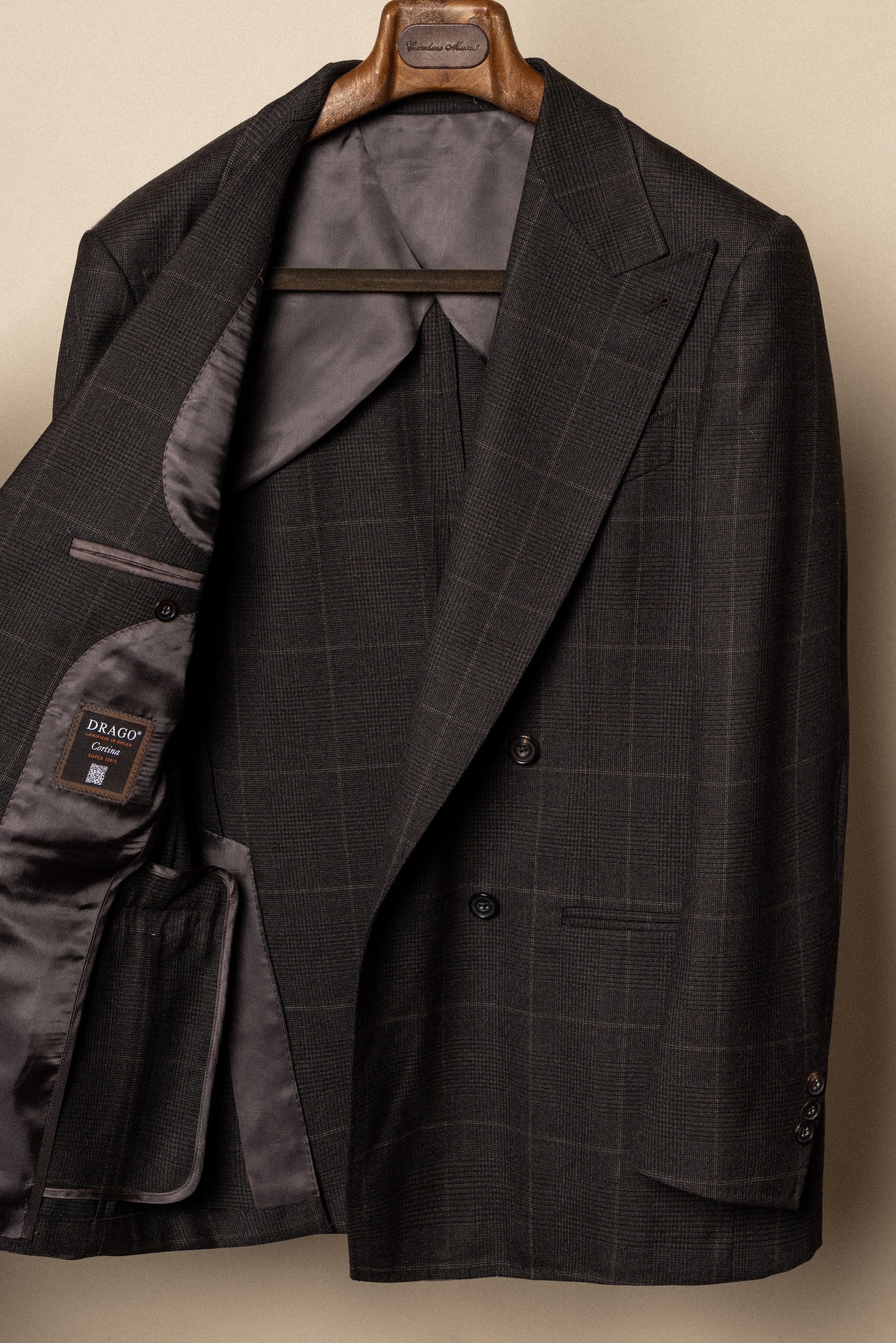 MTO Brown Glen Check Suit #415