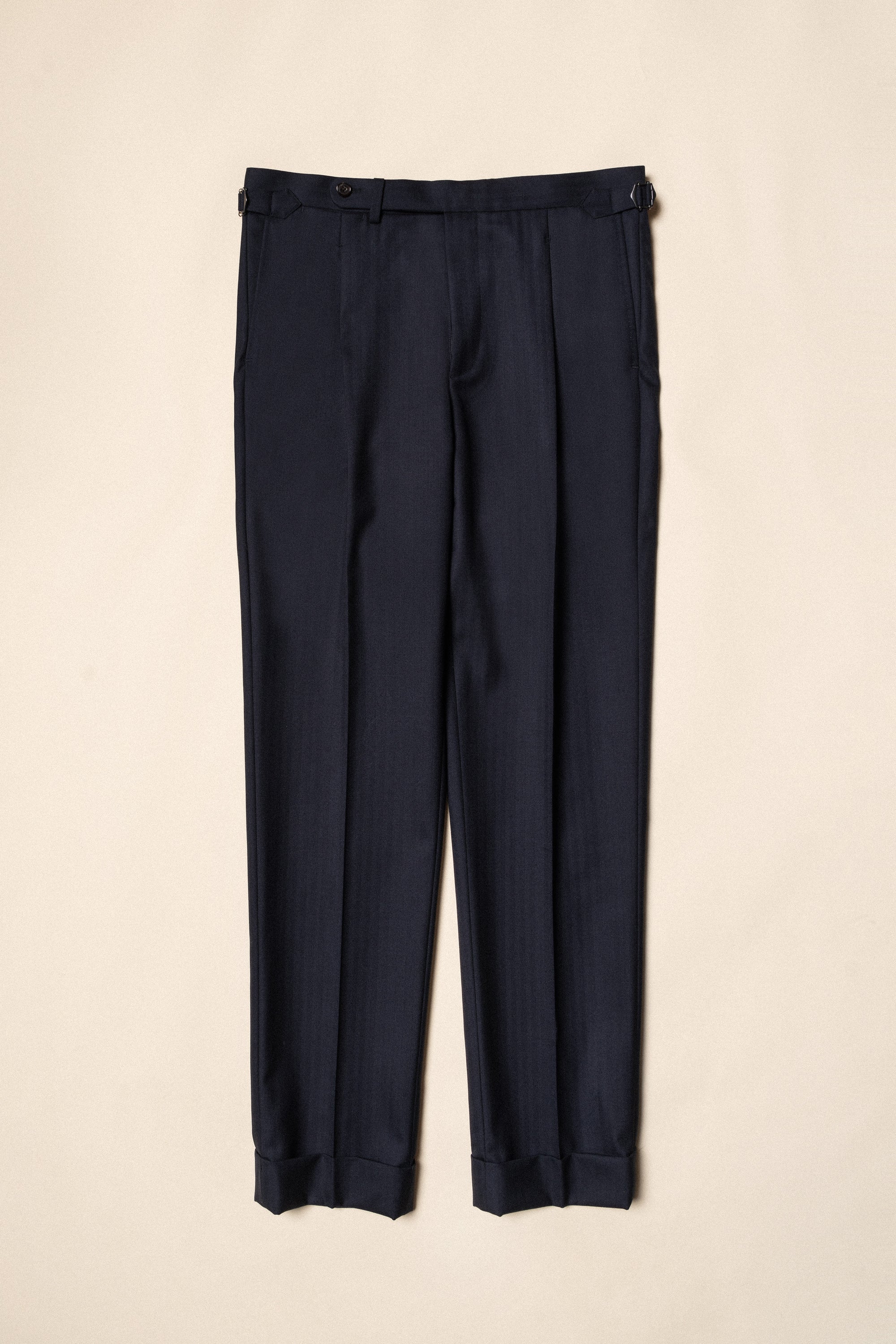 MTO Navy Herringbone Suit #418