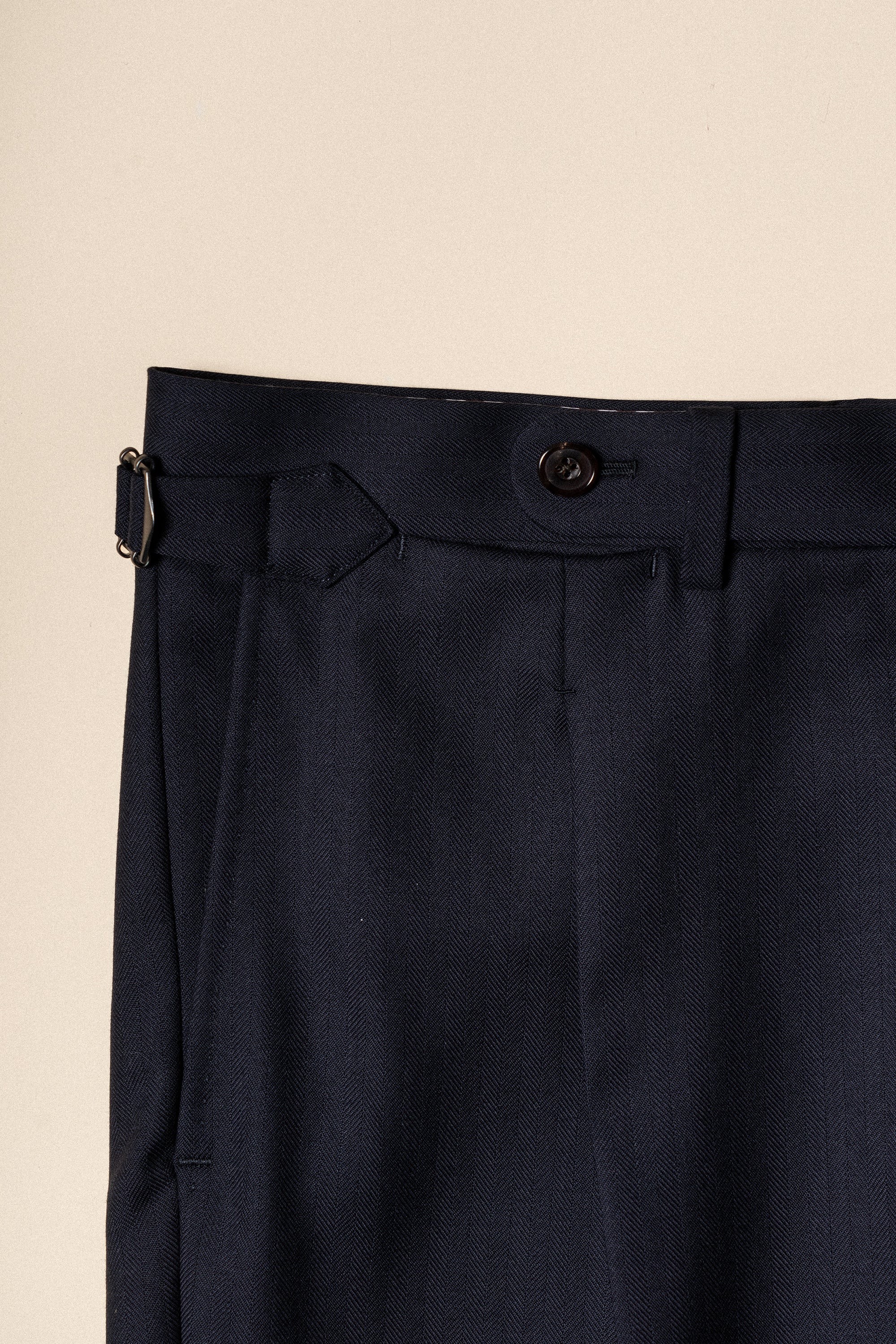 MTO Navy Herringbone Suit #418