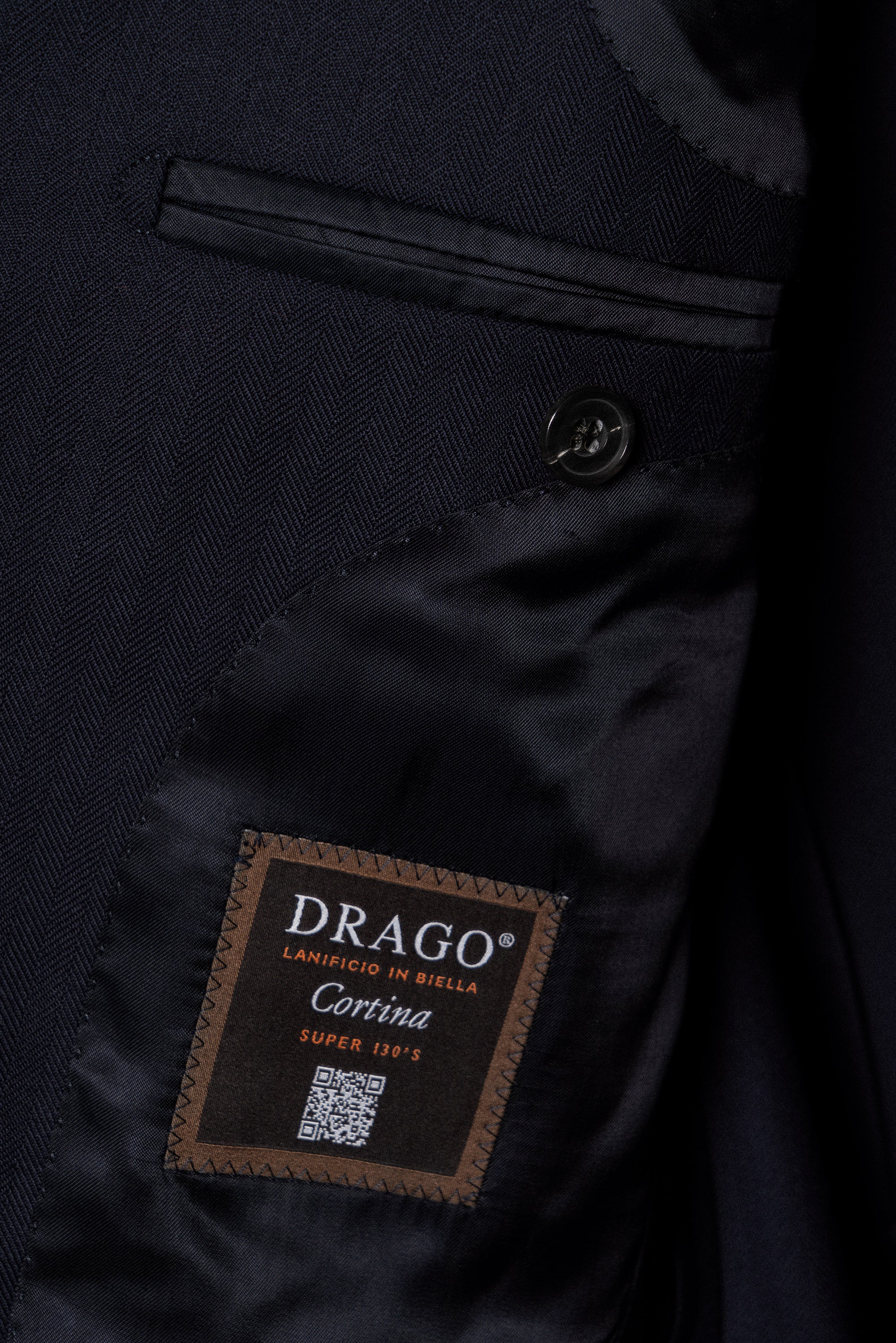 MTO Navy Herringbone Suit #418