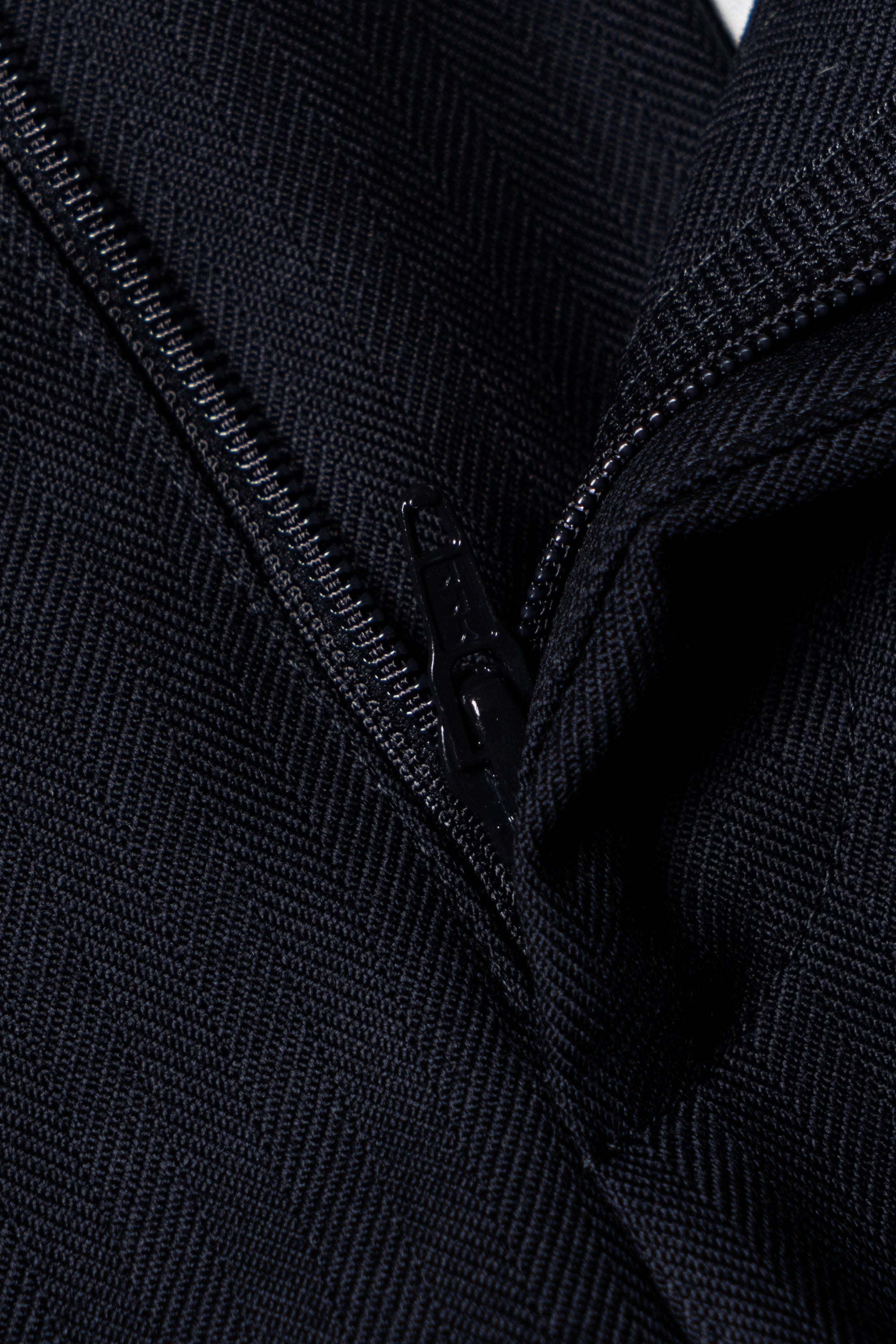 MTO Navy Herringbone Suit #418