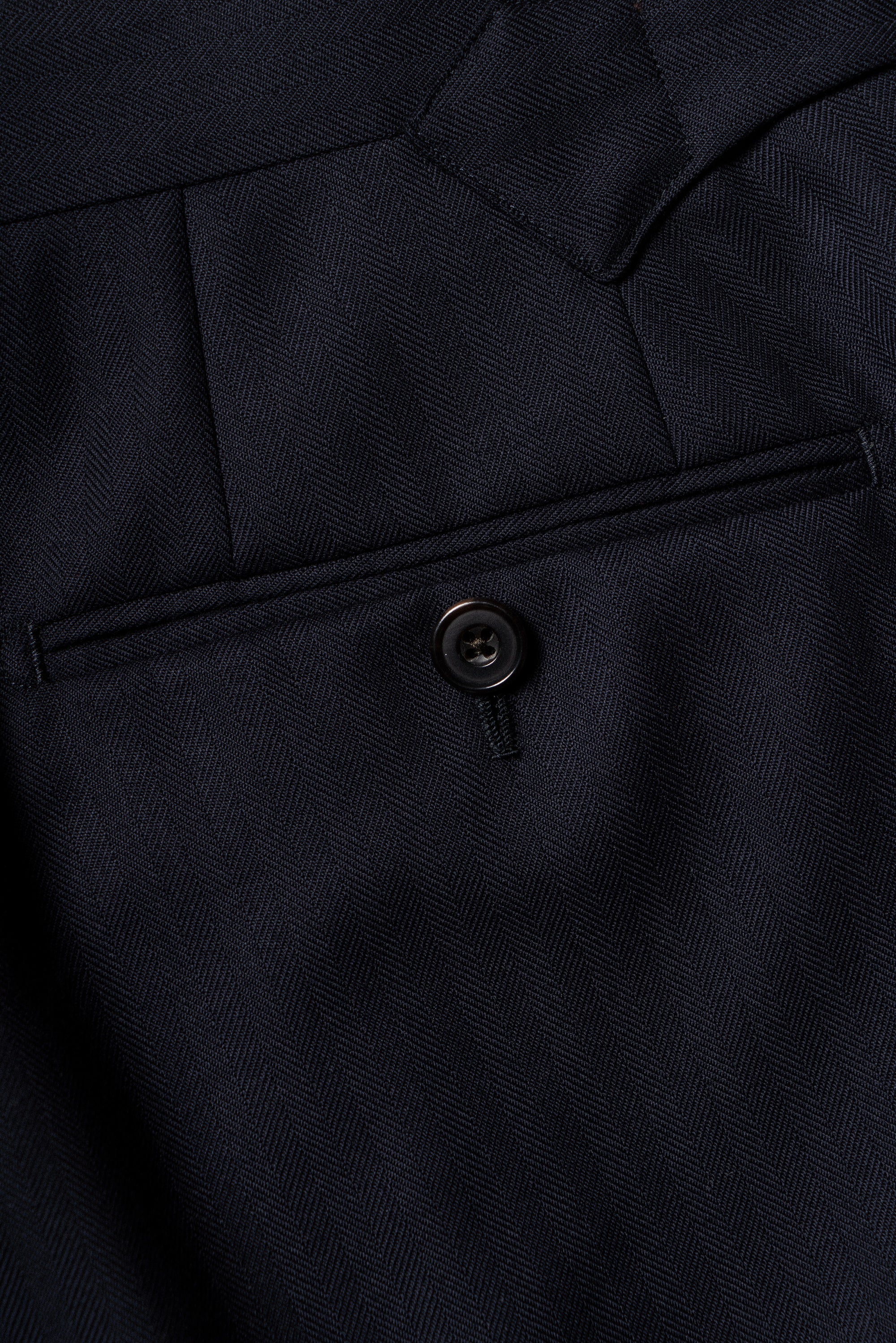 MTO Navy Herringbone Suit #418