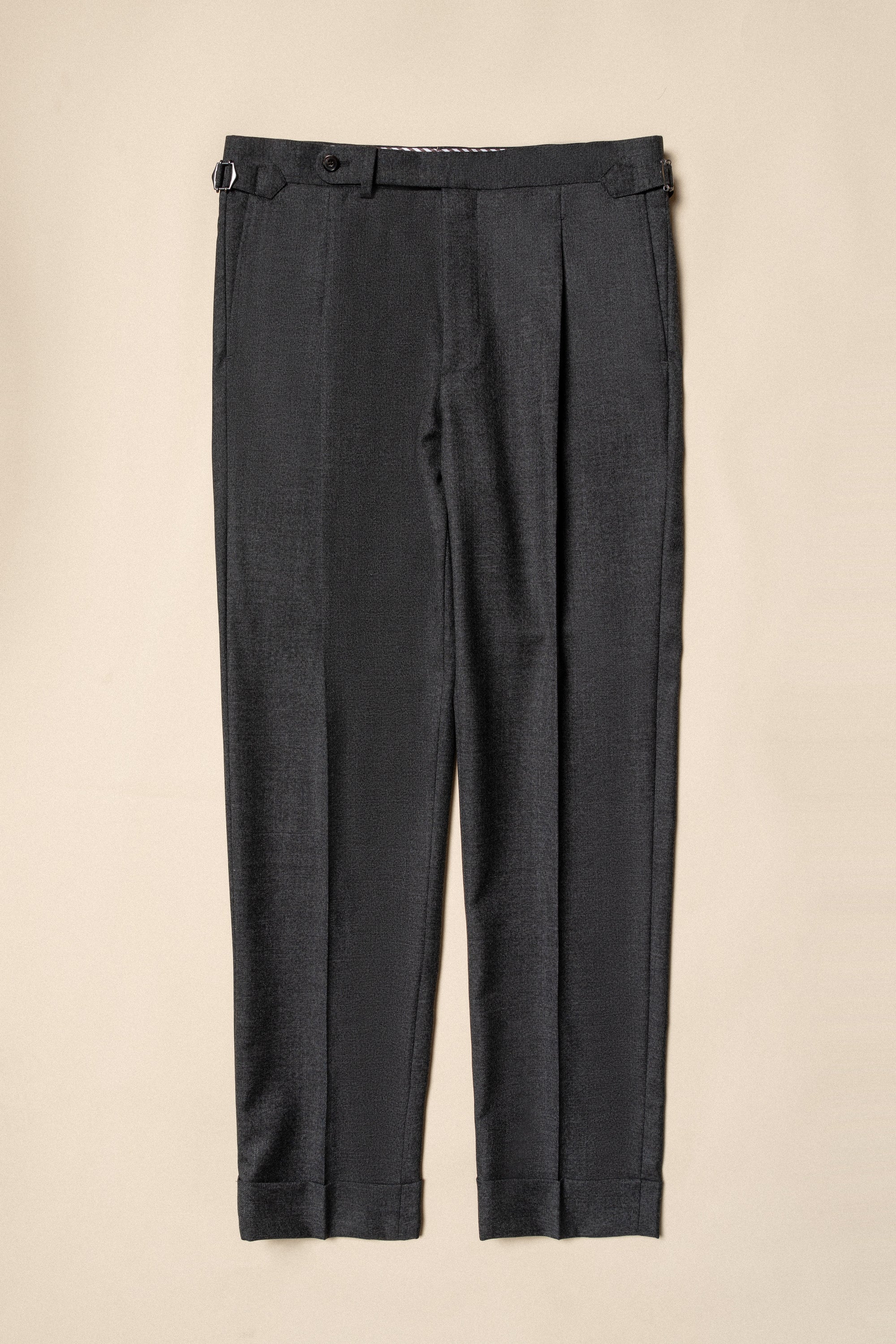 MTO Dark Grey Sharkskin Suit #417