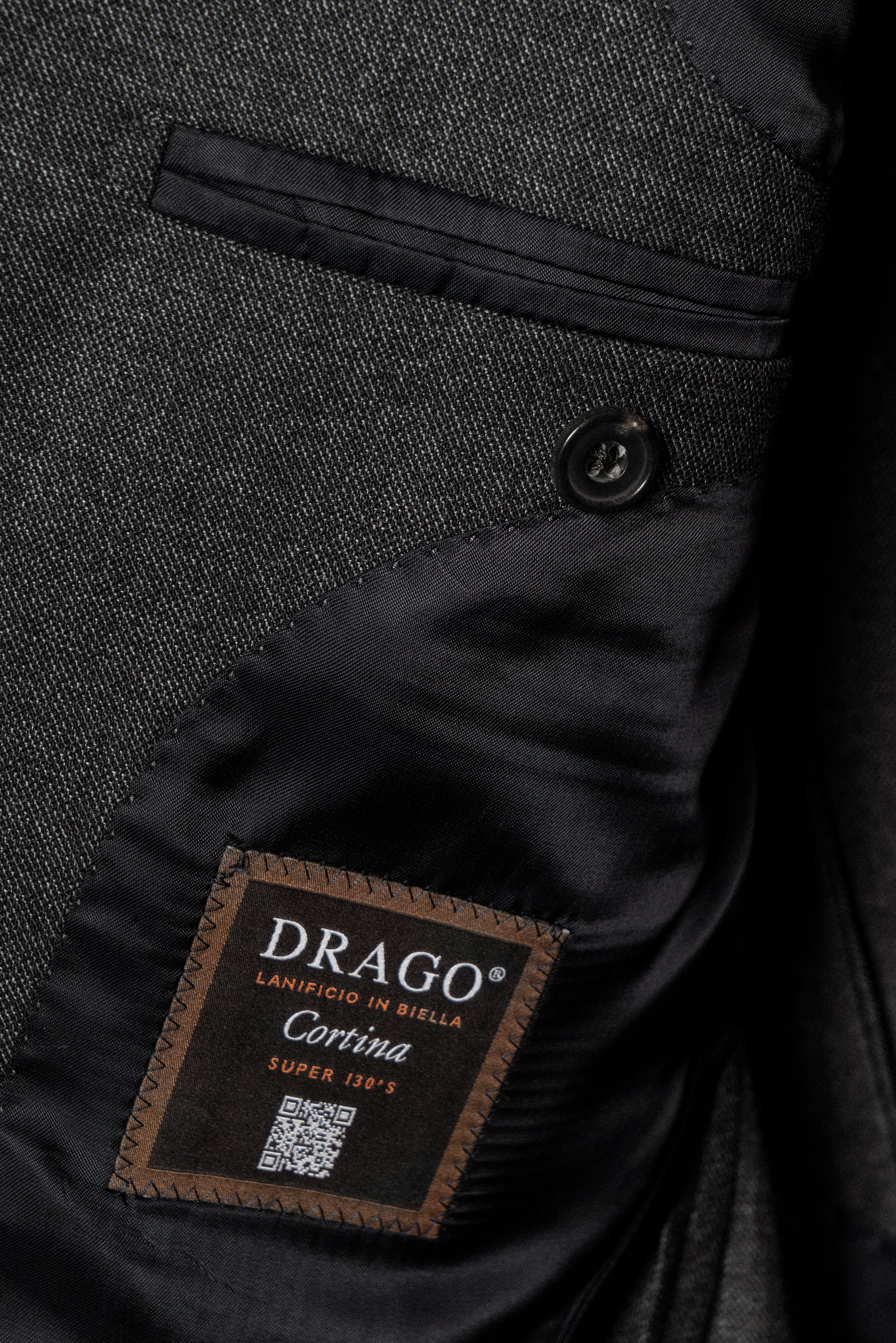 MTO Dark Grey Sharkskin Suit #417