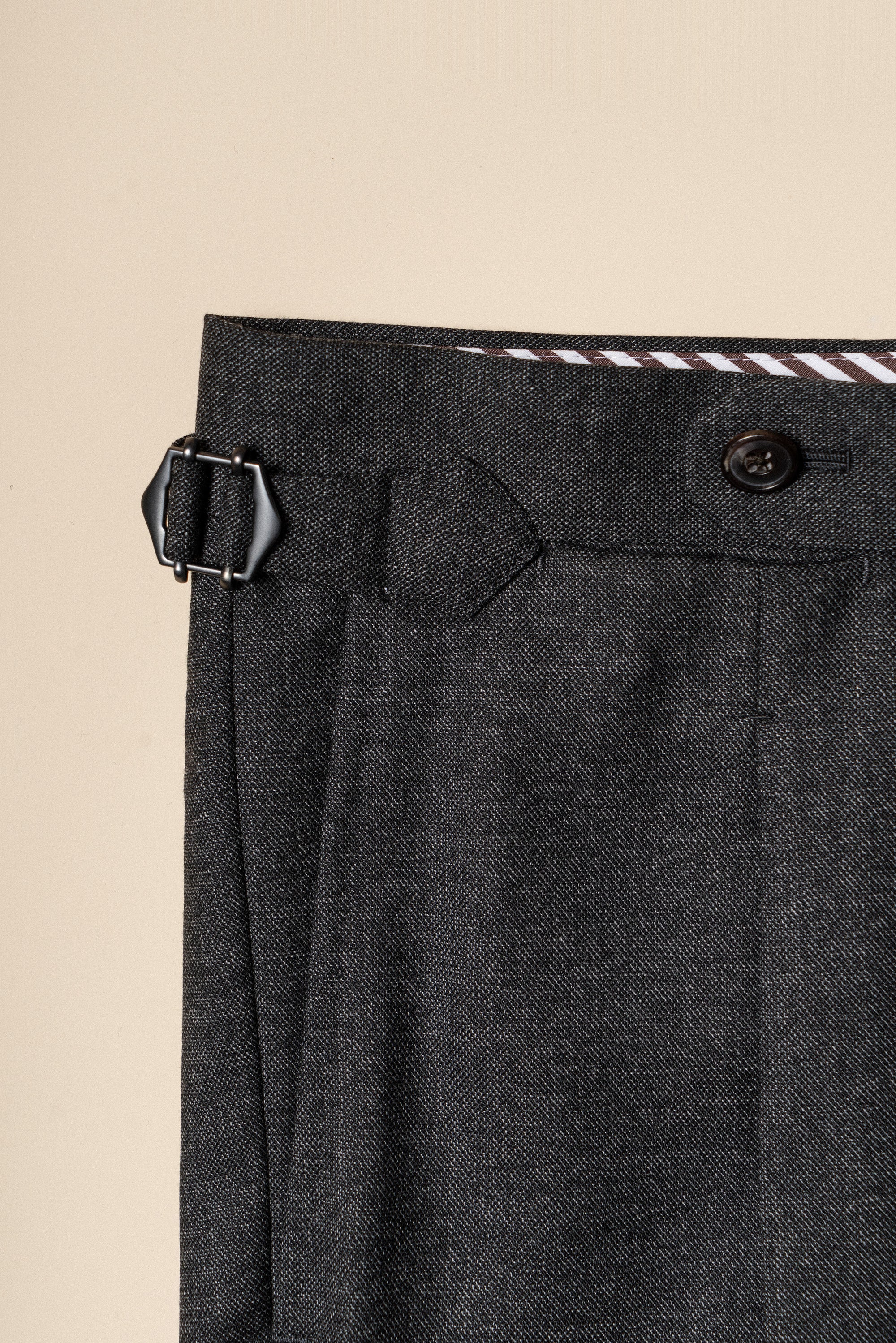 MTO Dark Grey Sharkskin Suit #417