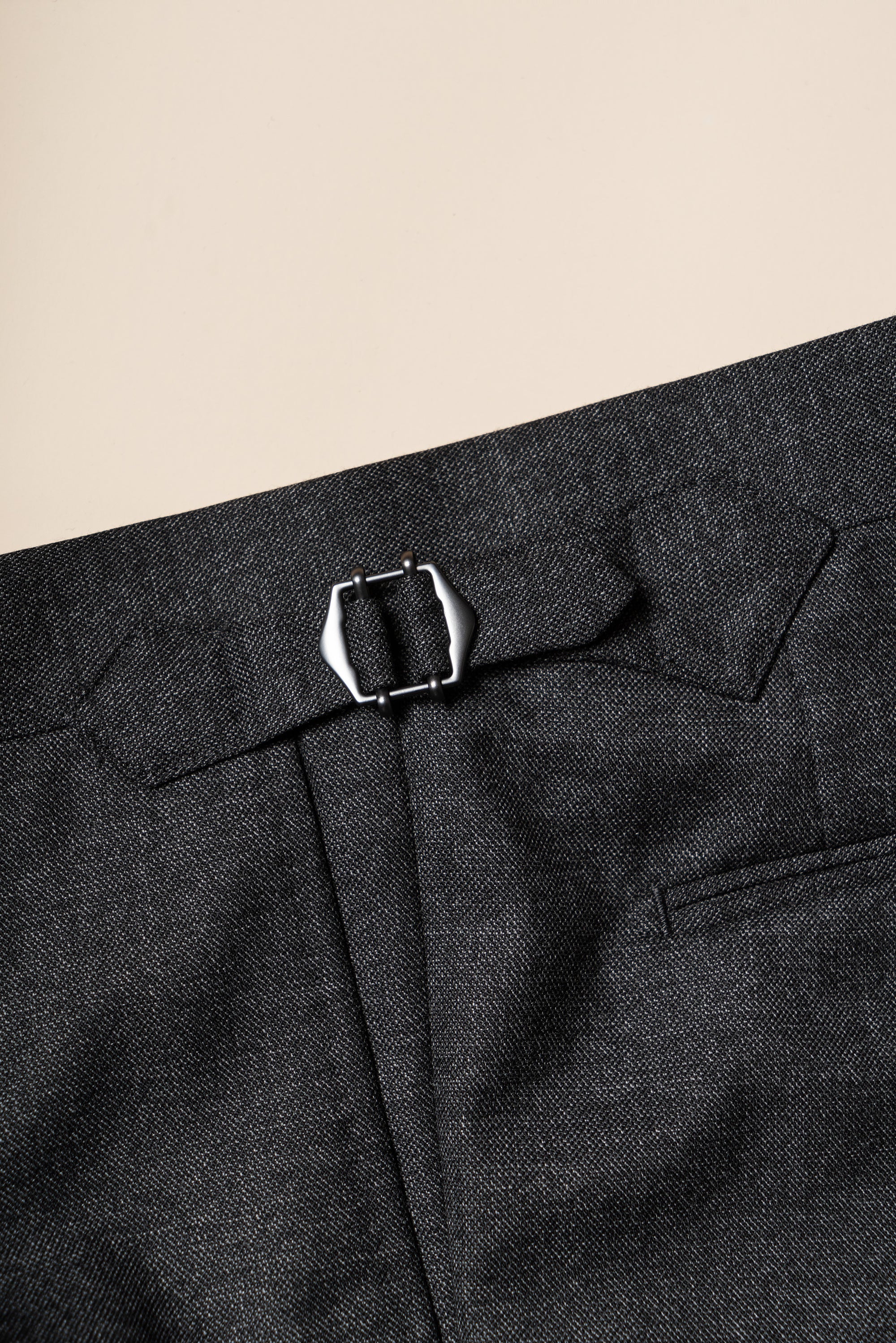 MTO Dark Grey Sharkskin Suit #417