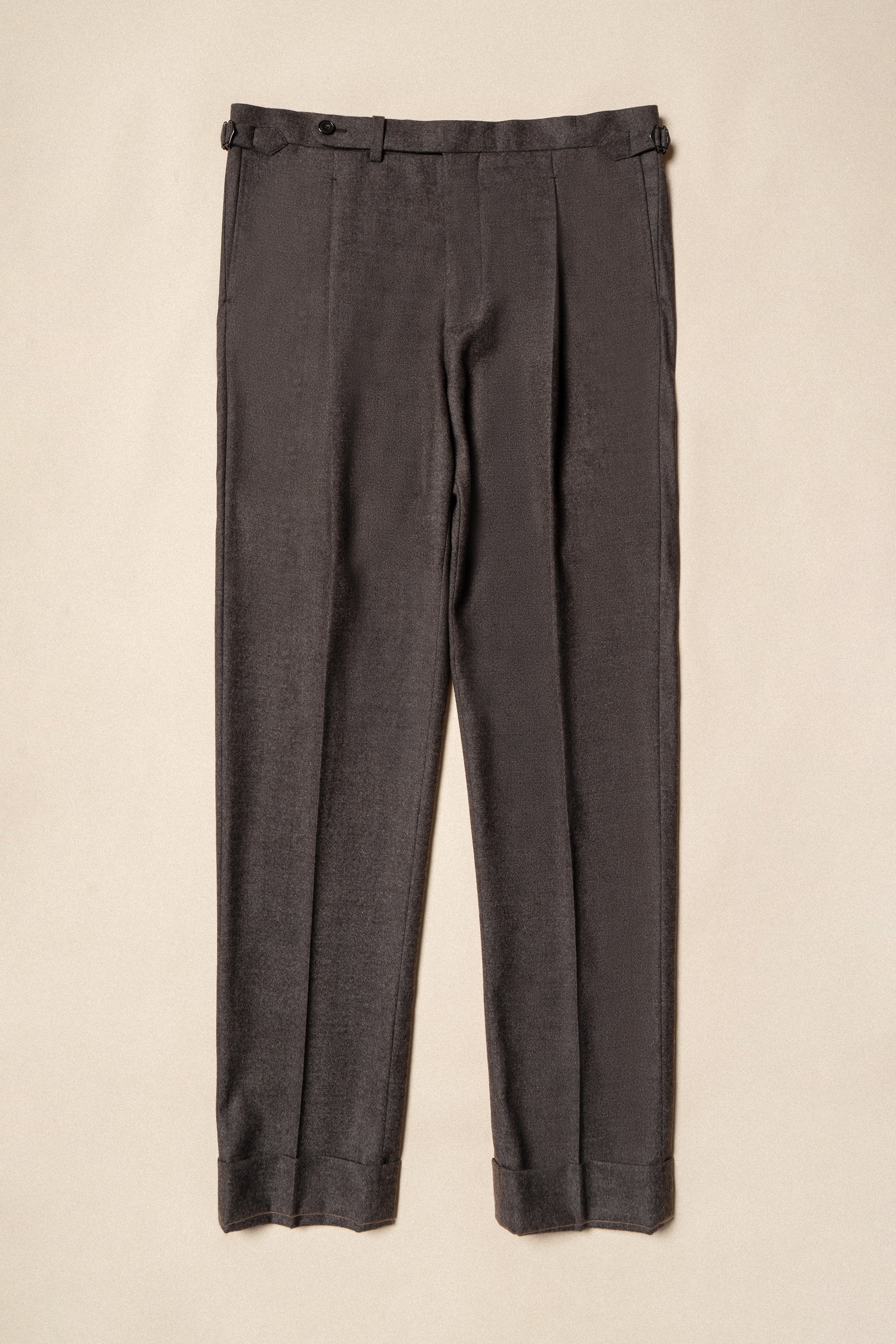 MTO Brown Twill Flannel Suit #411