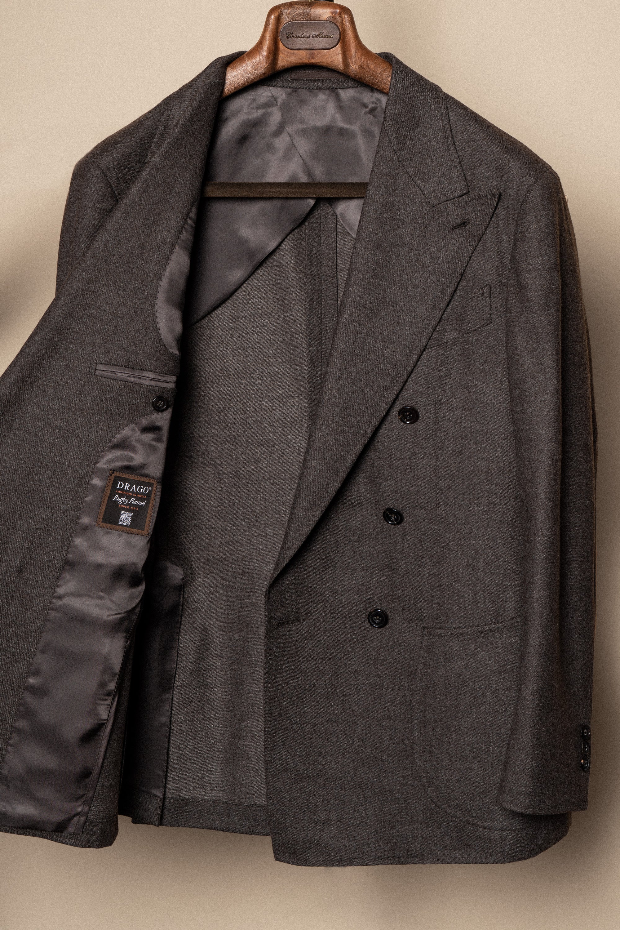 MTO Brown Twill Flannel Suit #411