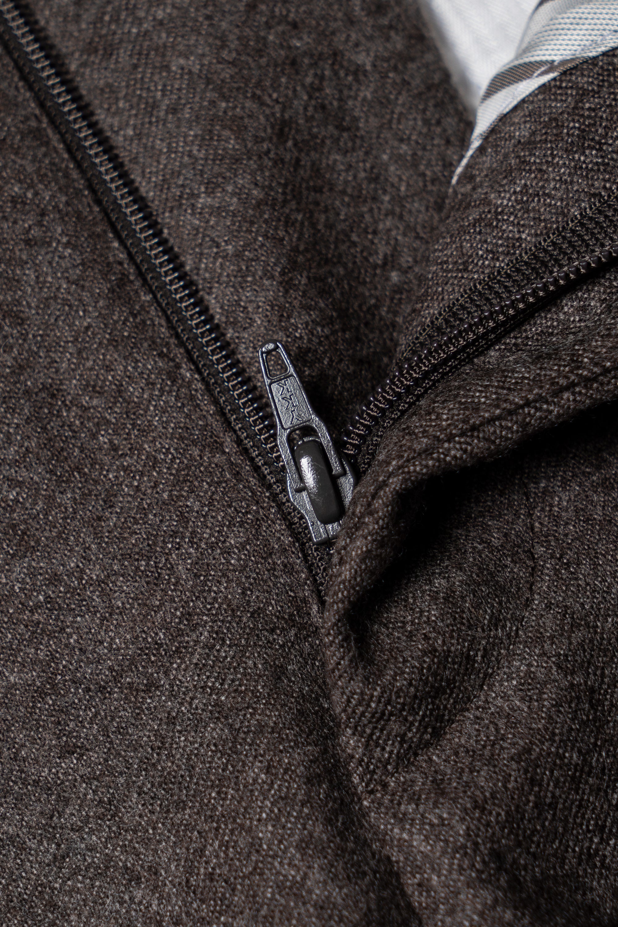 MTO Brown Twill Flannel Suit #411