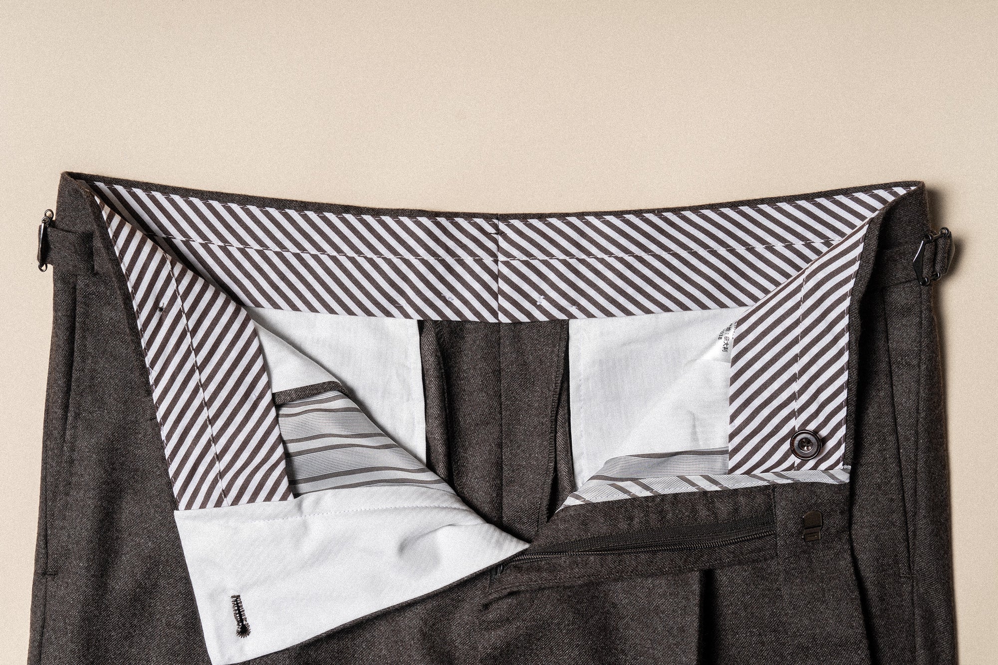 MTO Brown Twill Flannel Suit #411