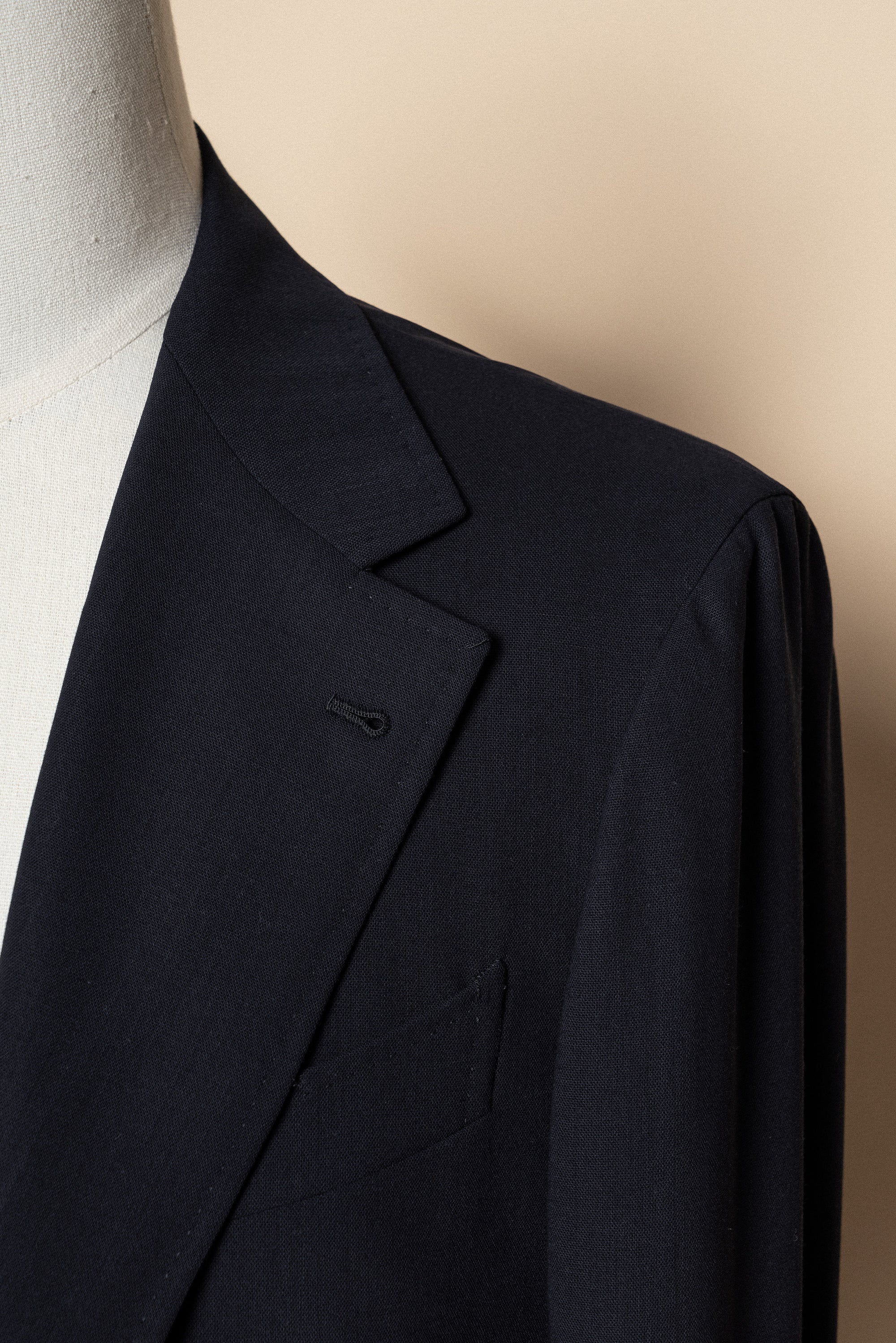 MTO Dark Navy Hightwist 16 Micron 140s Suit #412