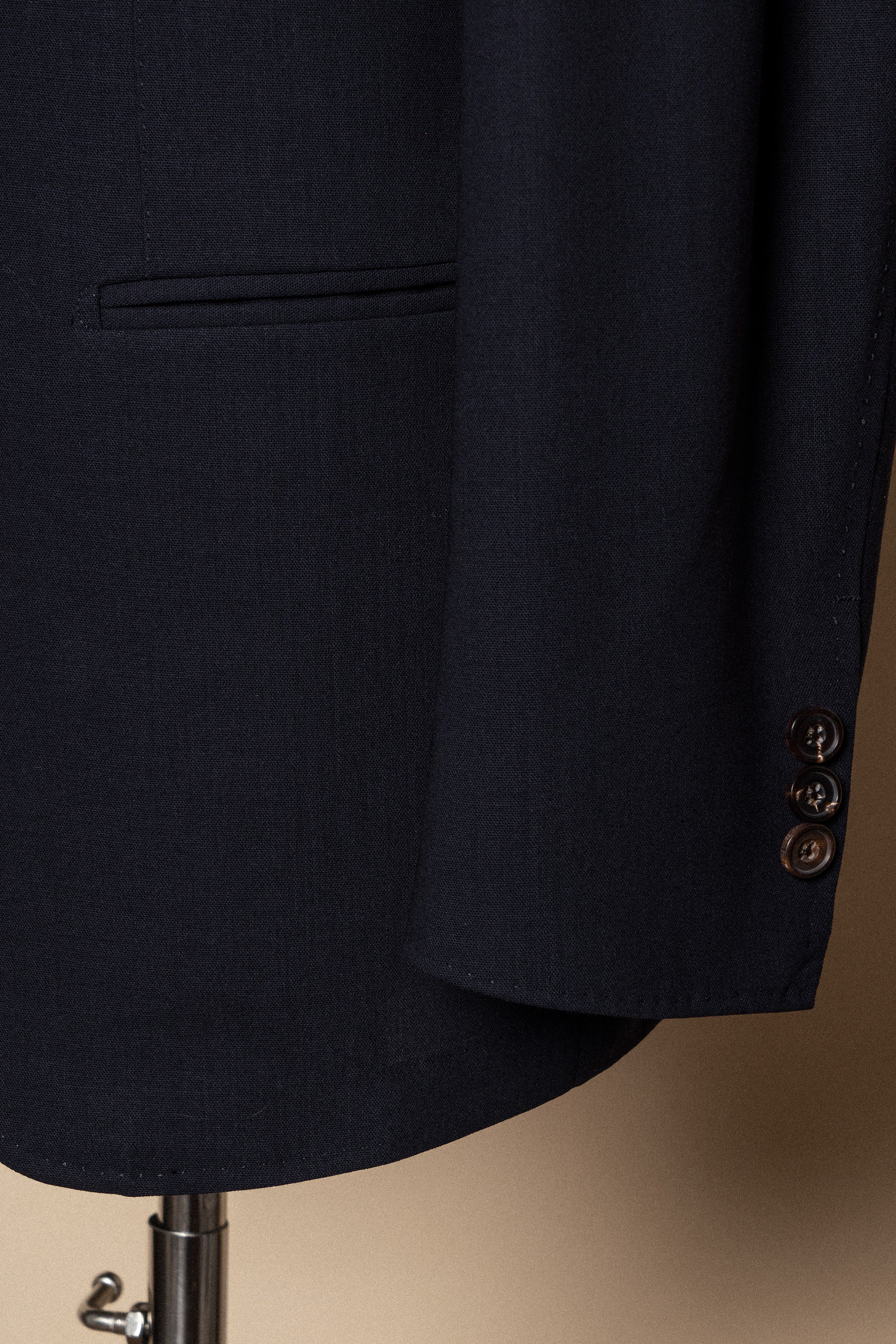 MTO Dark Navy Hightwist 16 Micron 140s Suit #412