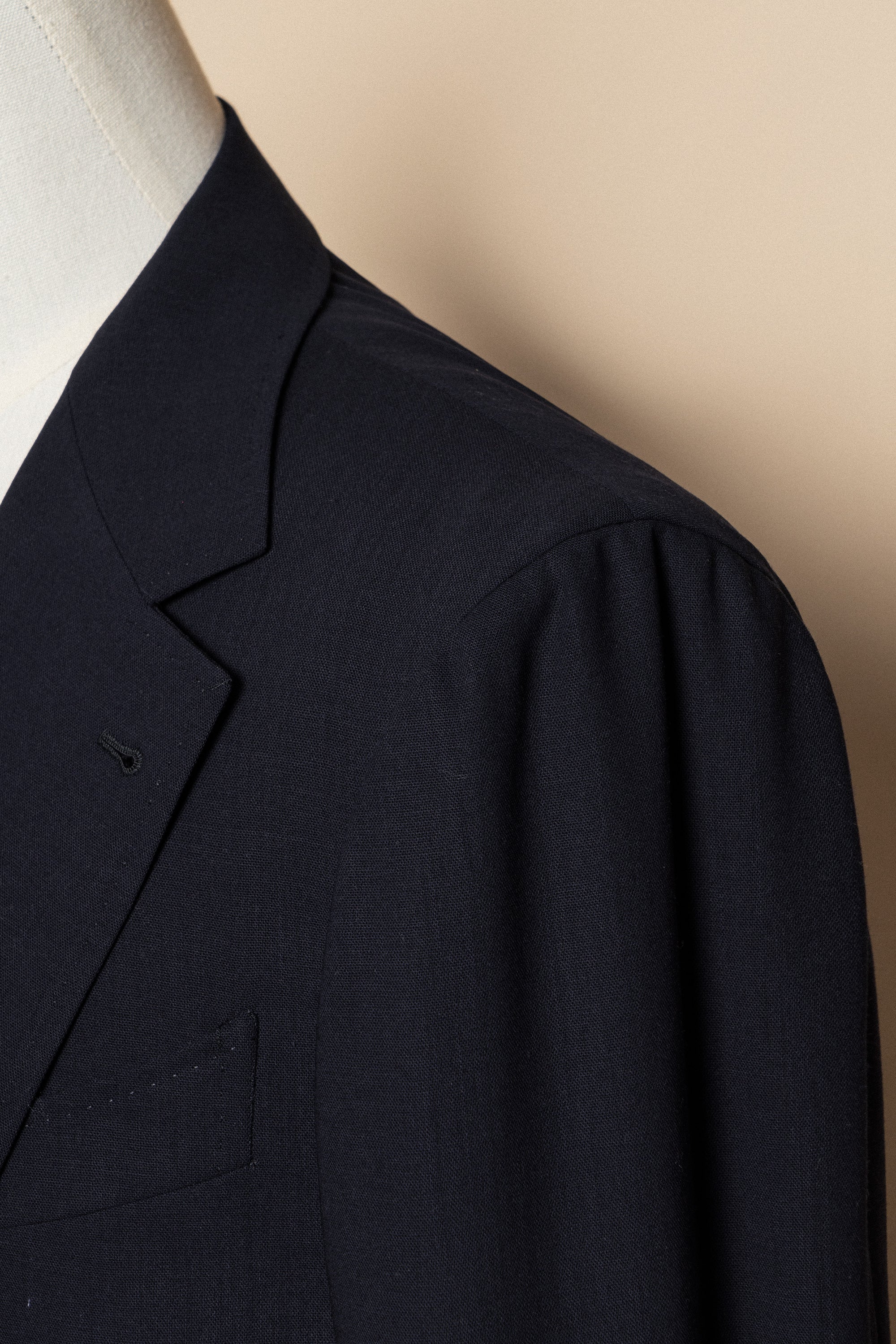 MTO Dark Navy Hightwist 16 Micron 140s Suit #412