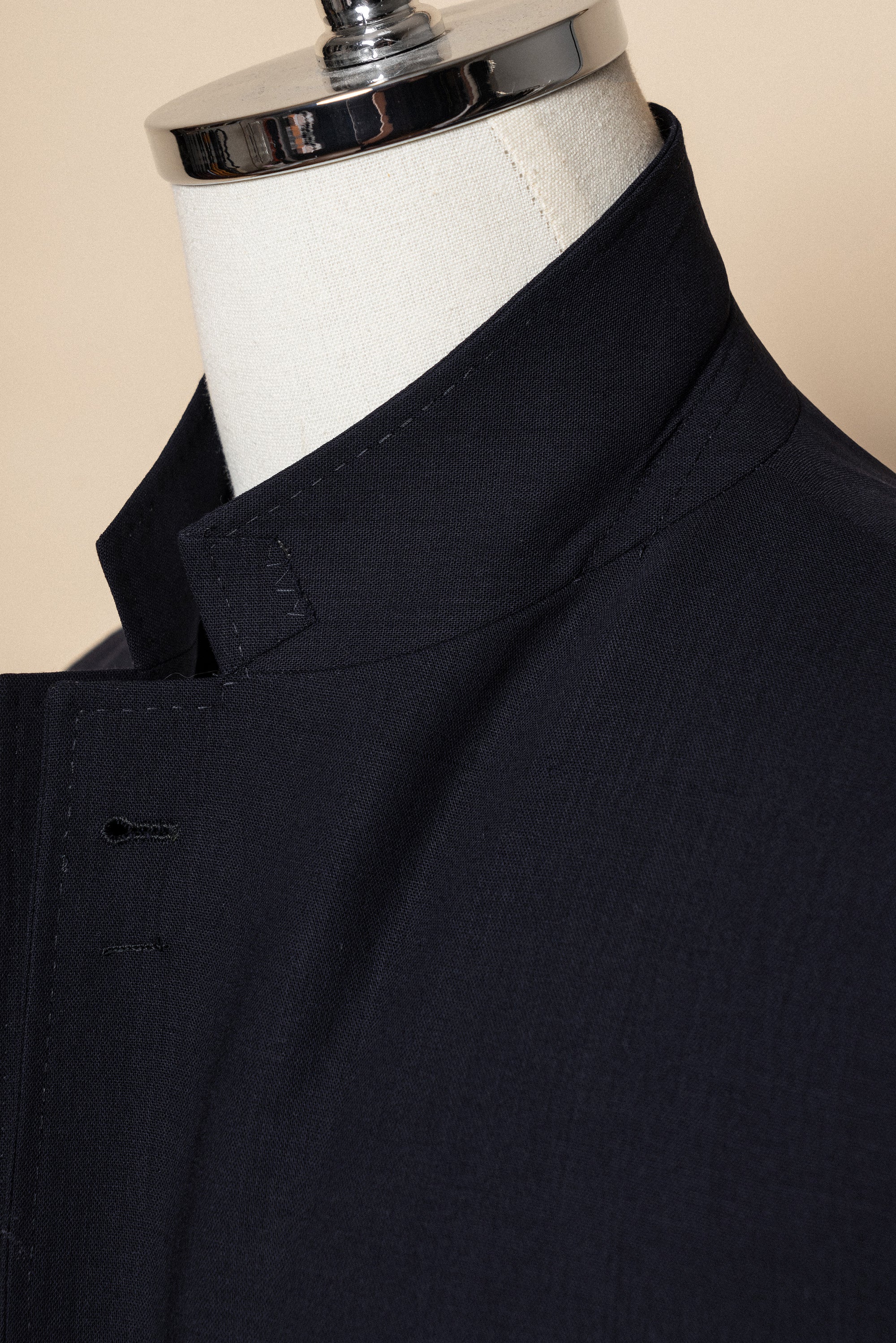 MTO Dark Navy Hightwist 16 Micron 140s Suit #412