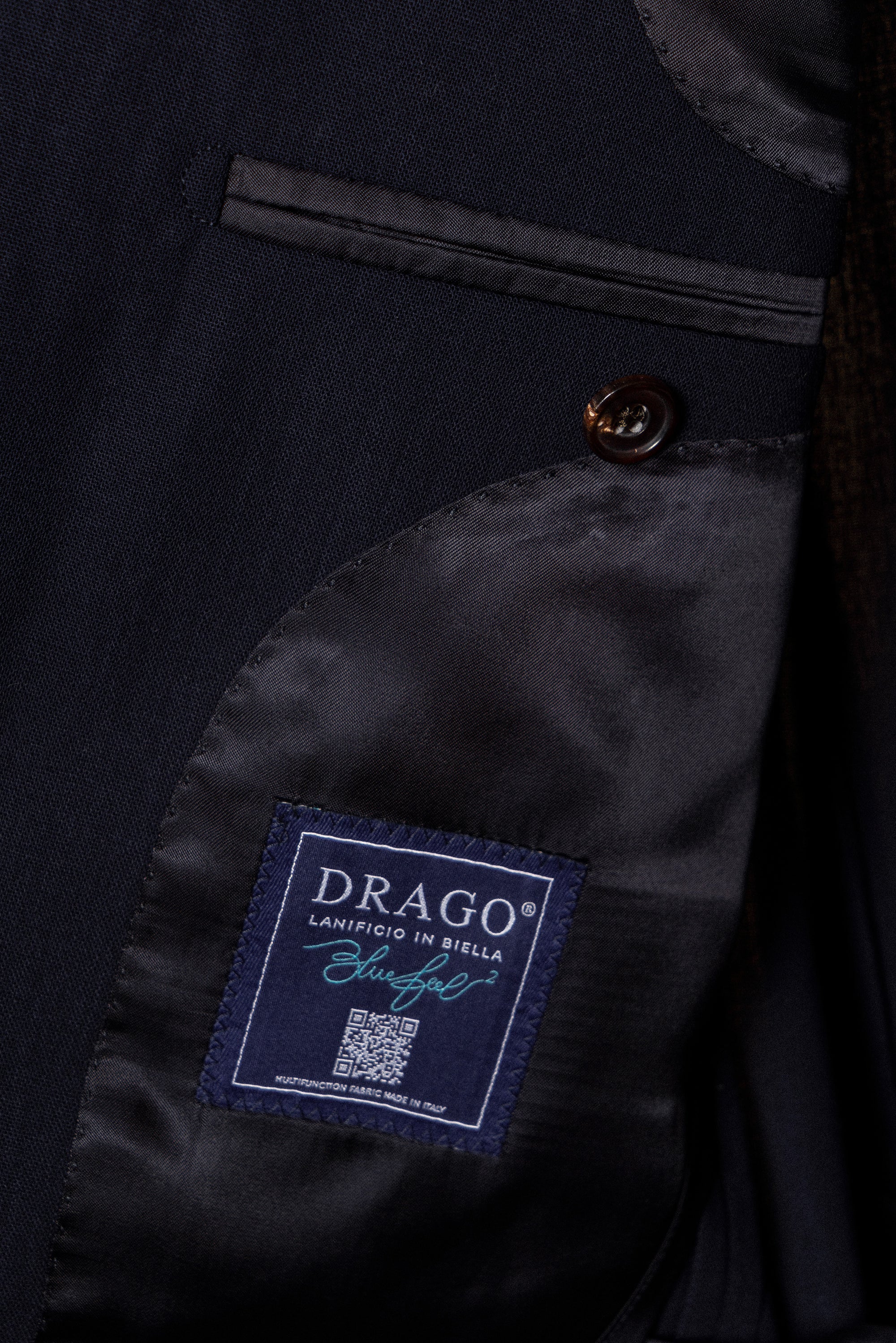 MTO Dark Navy Hightwist 16 Micron 140s Suit #412