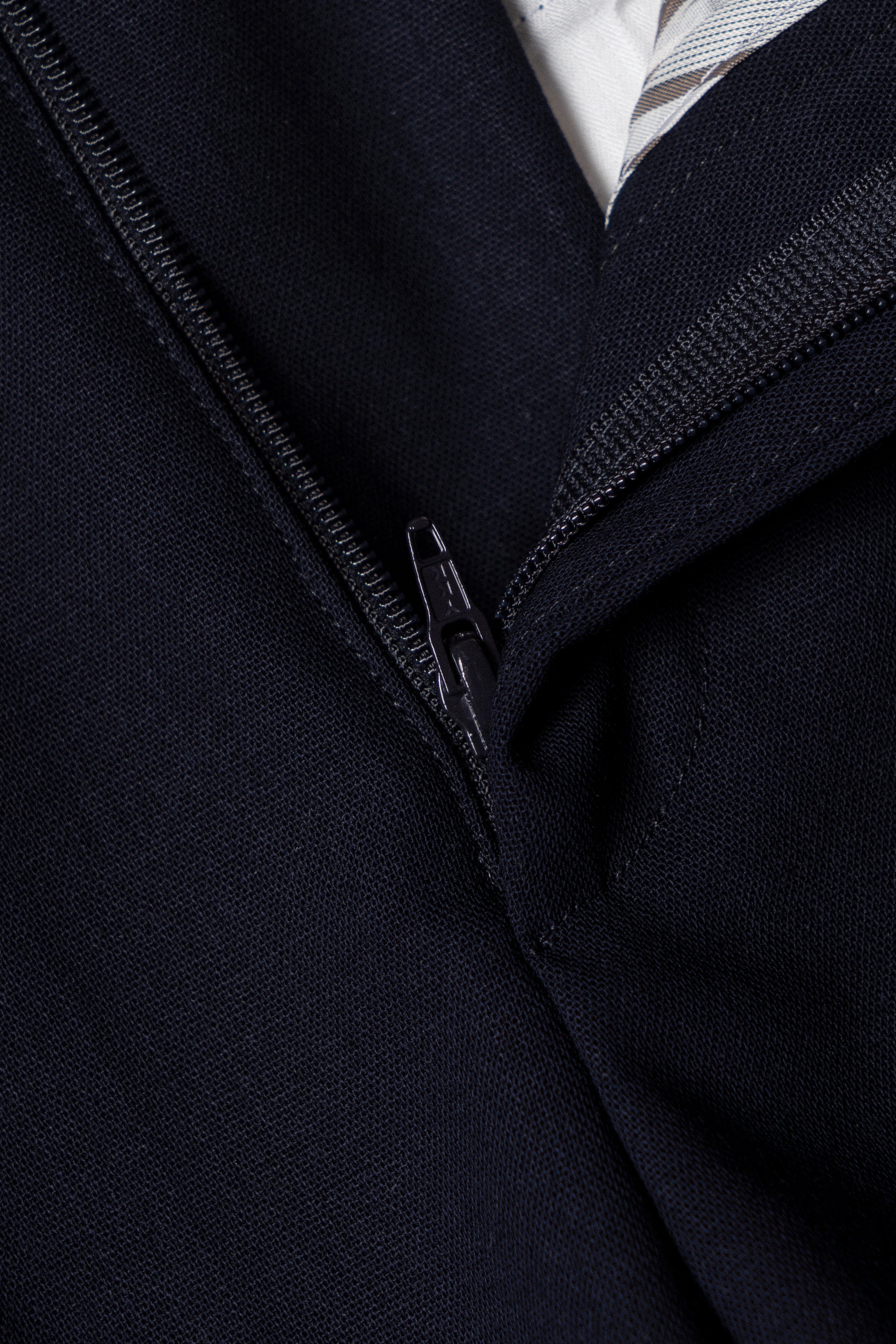 MTO Dark Navy Hightwist 16 Micron 140s Suit #412