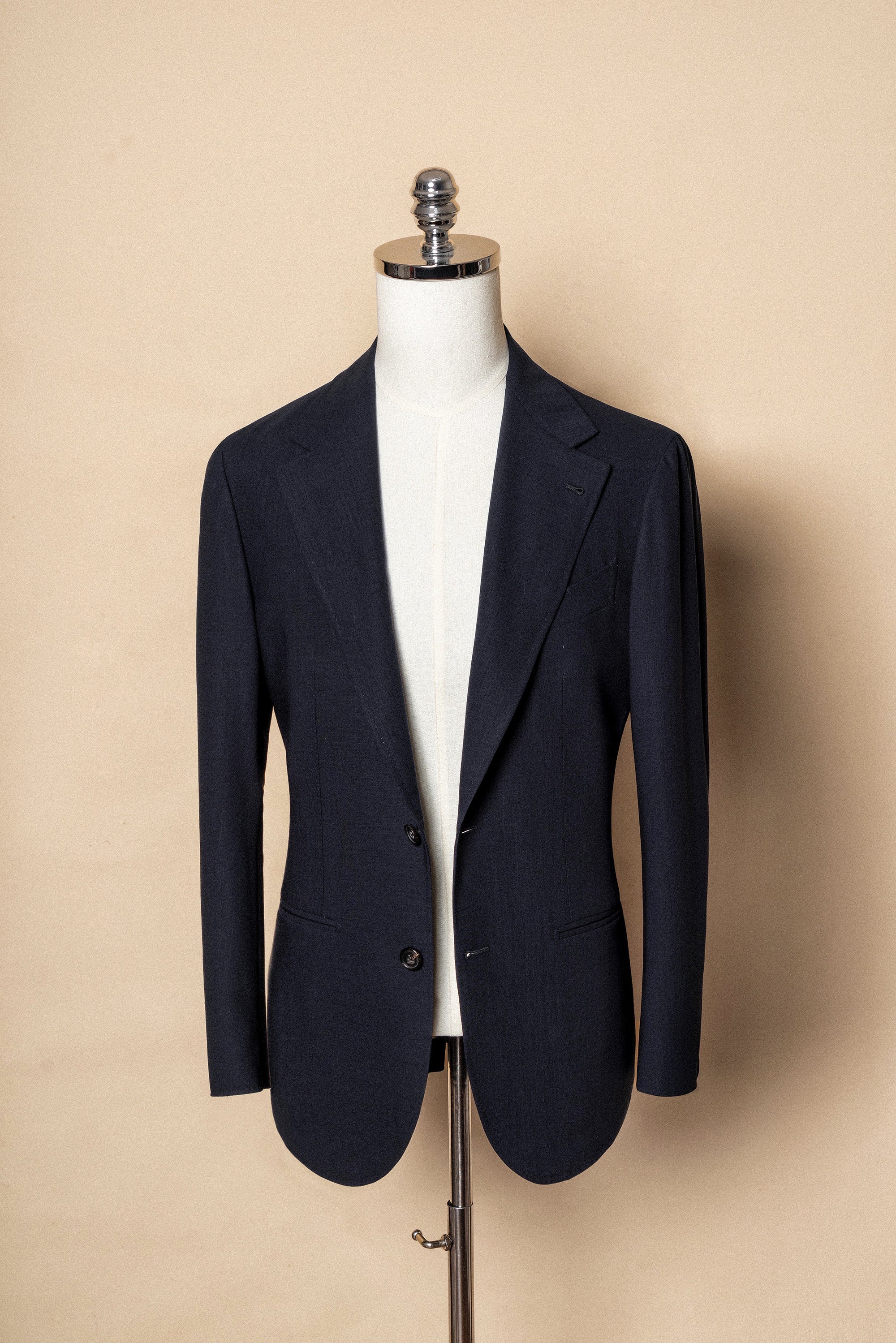 MTO Dark Navy Hightwist 16 Micron 140s Suit #412