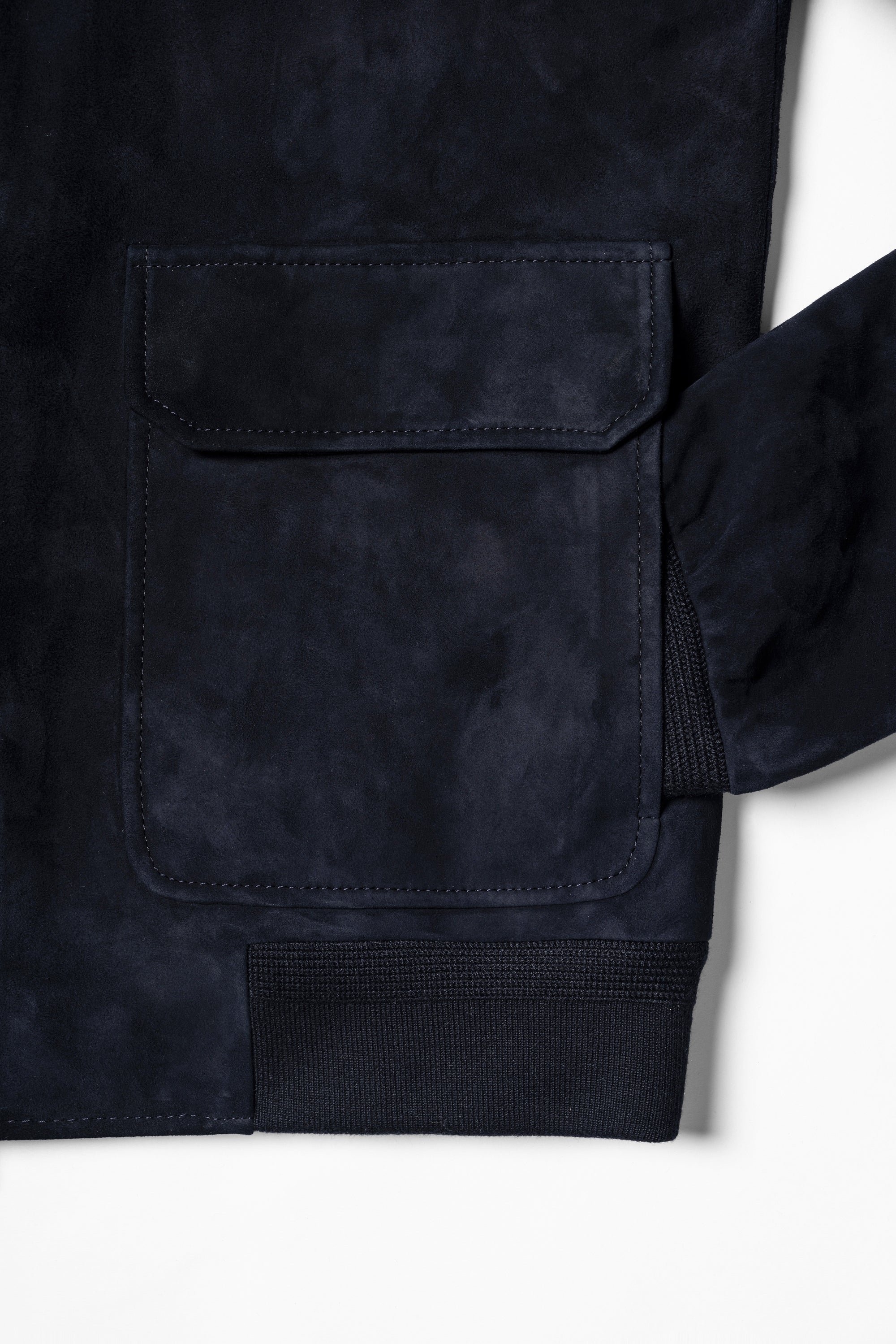 [Preorder] Navy Sheepskin Suede A2 Jacket