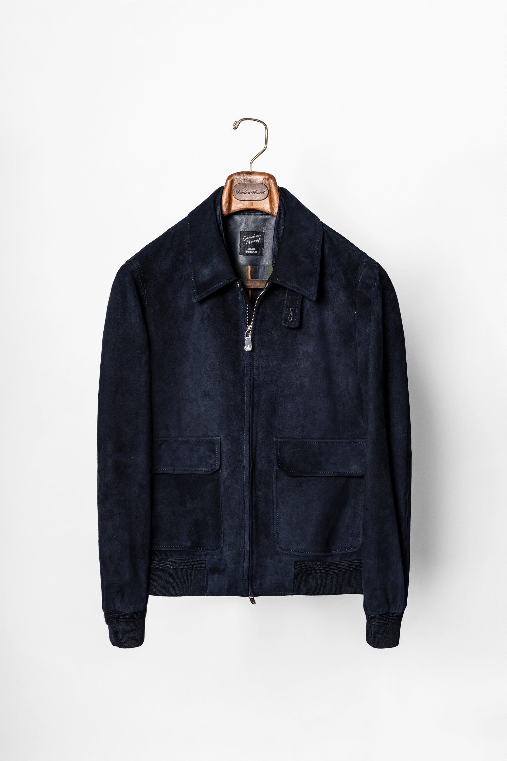 [Preorder] Navy Sheepskin Suede A2 Jacket