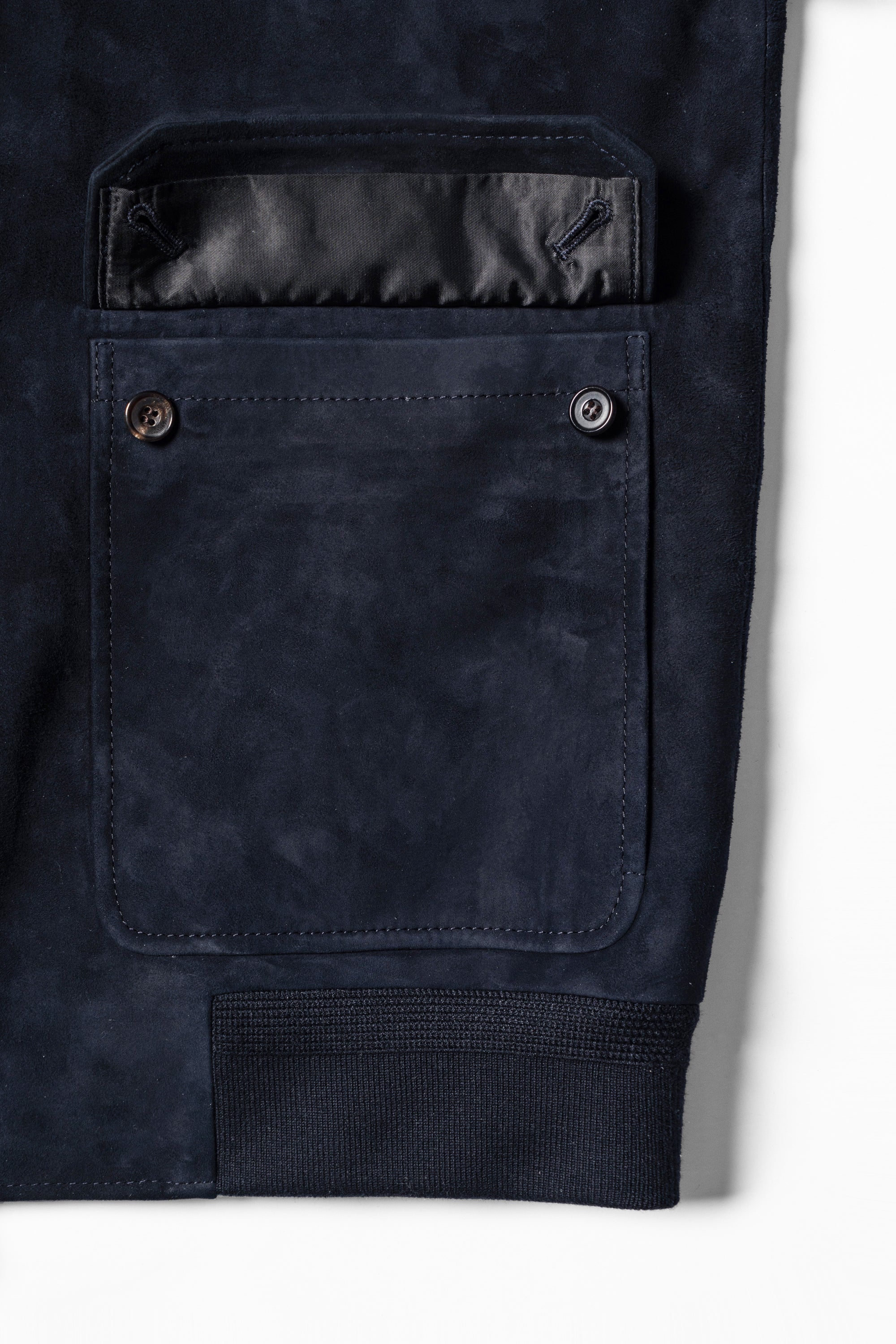 [Preorder] Navy Sheepskin Suede A2 Jacket