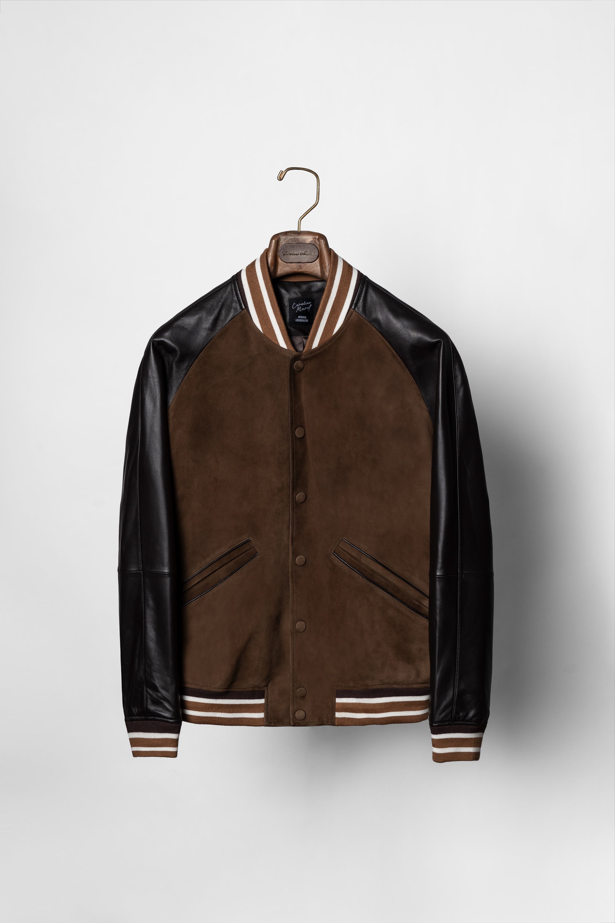 [Preorder] Tobacco Sheepskin Baseball Jacket