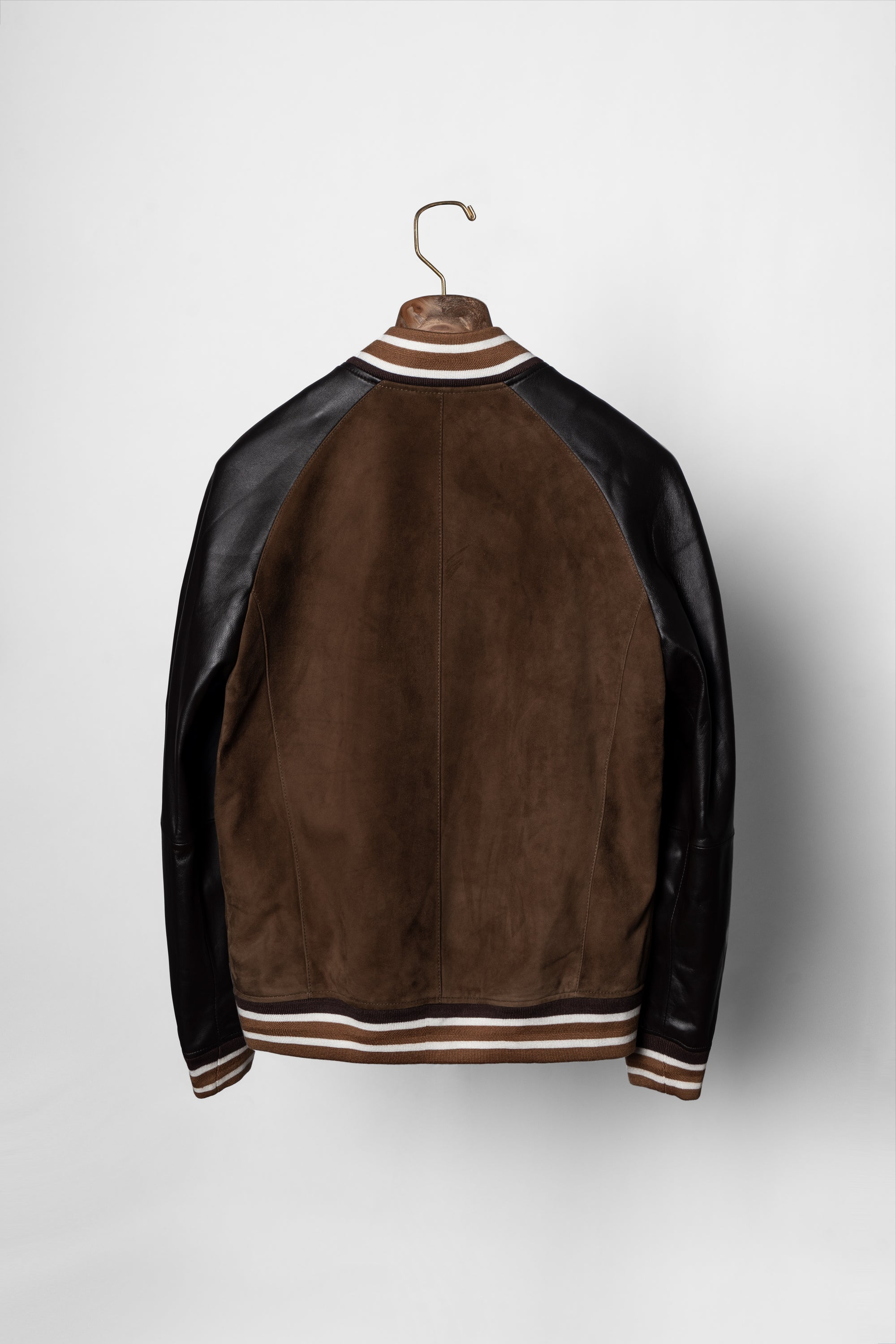 [Preorder] Tobacco Sheepskin Baseball Jacket