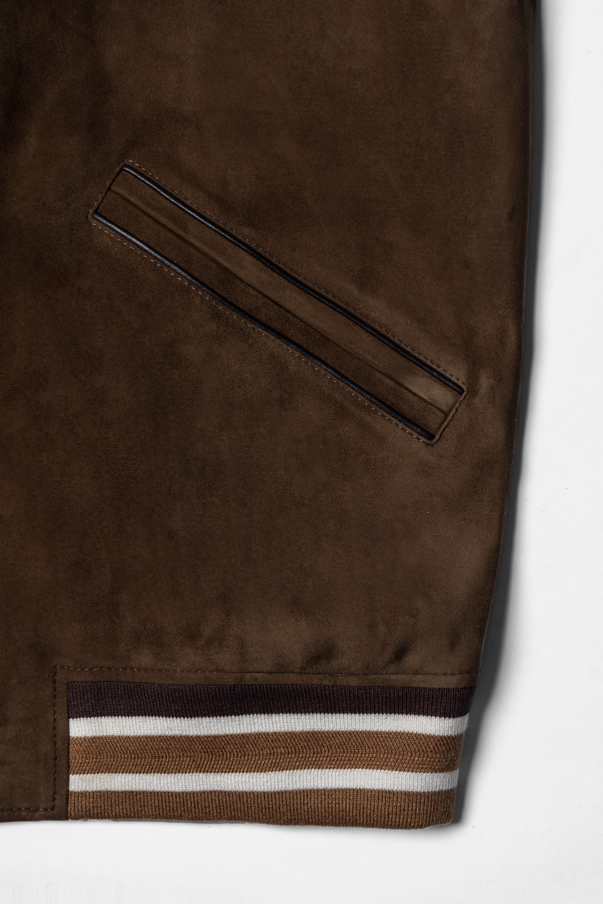 [Preorder] Tobacco Sheepskin Baseball Jacket