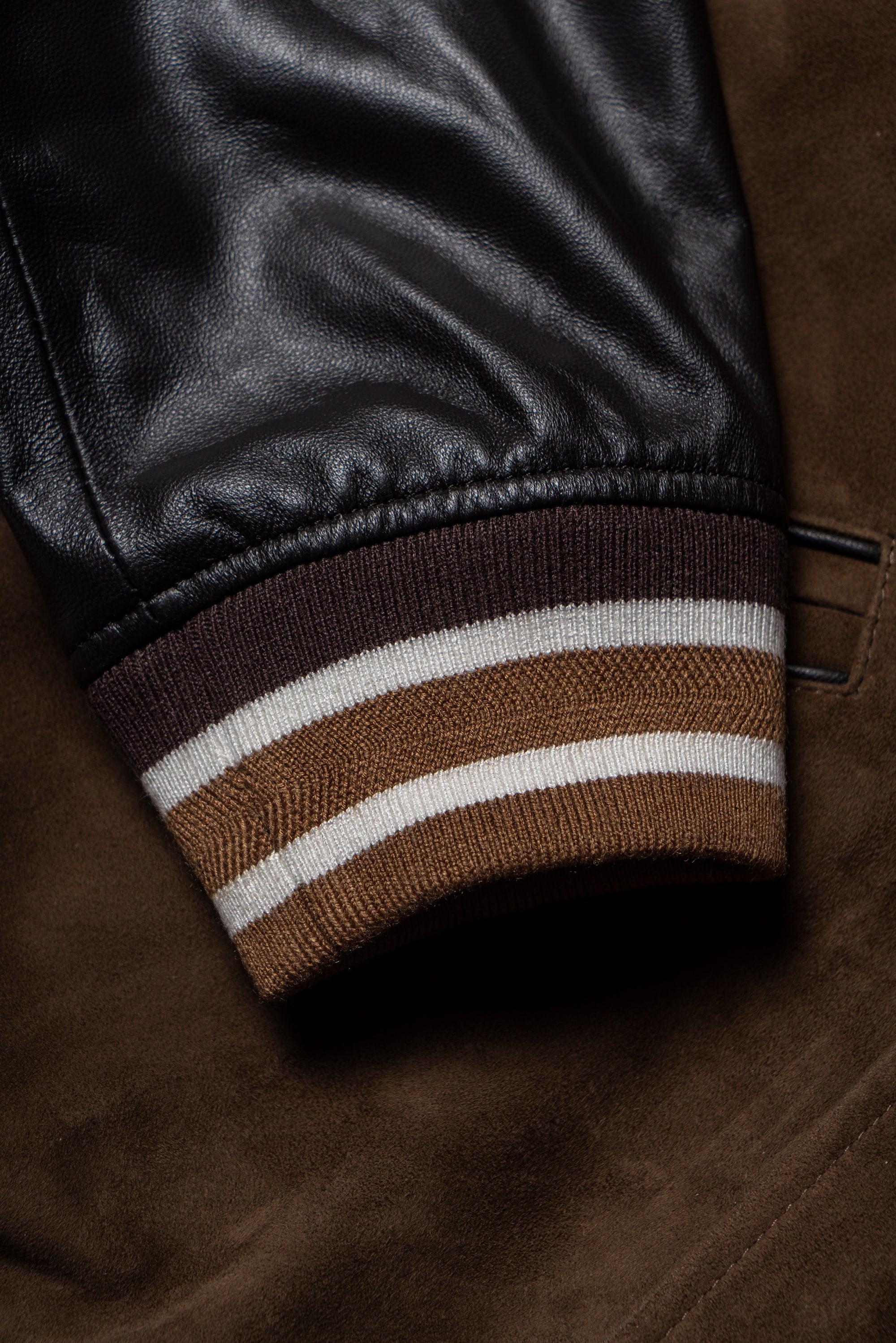 [Preorder] Tobacco Sheepskin Baseball Jacket