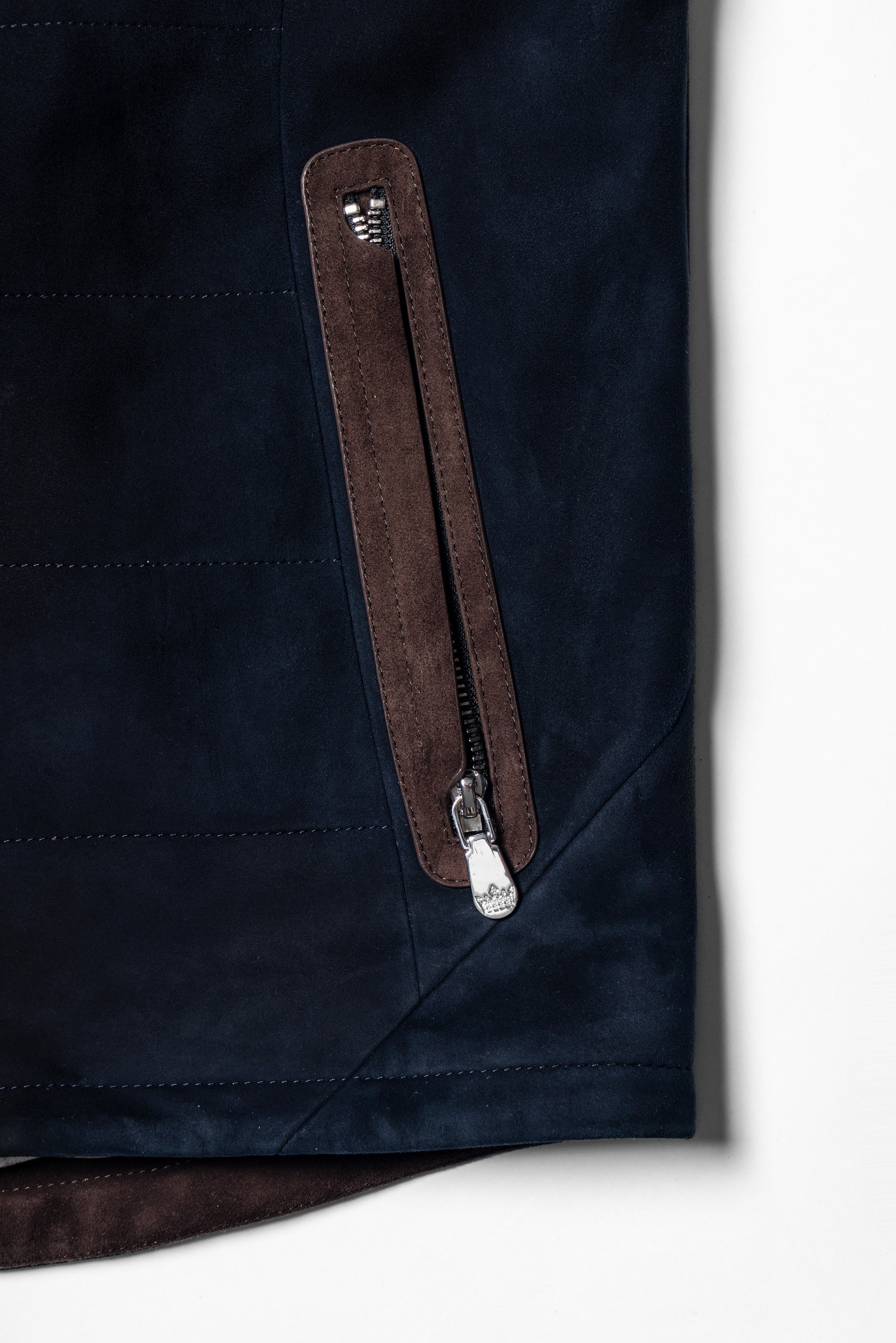 [Preorder] Navy Sheepskin Suede Gilet