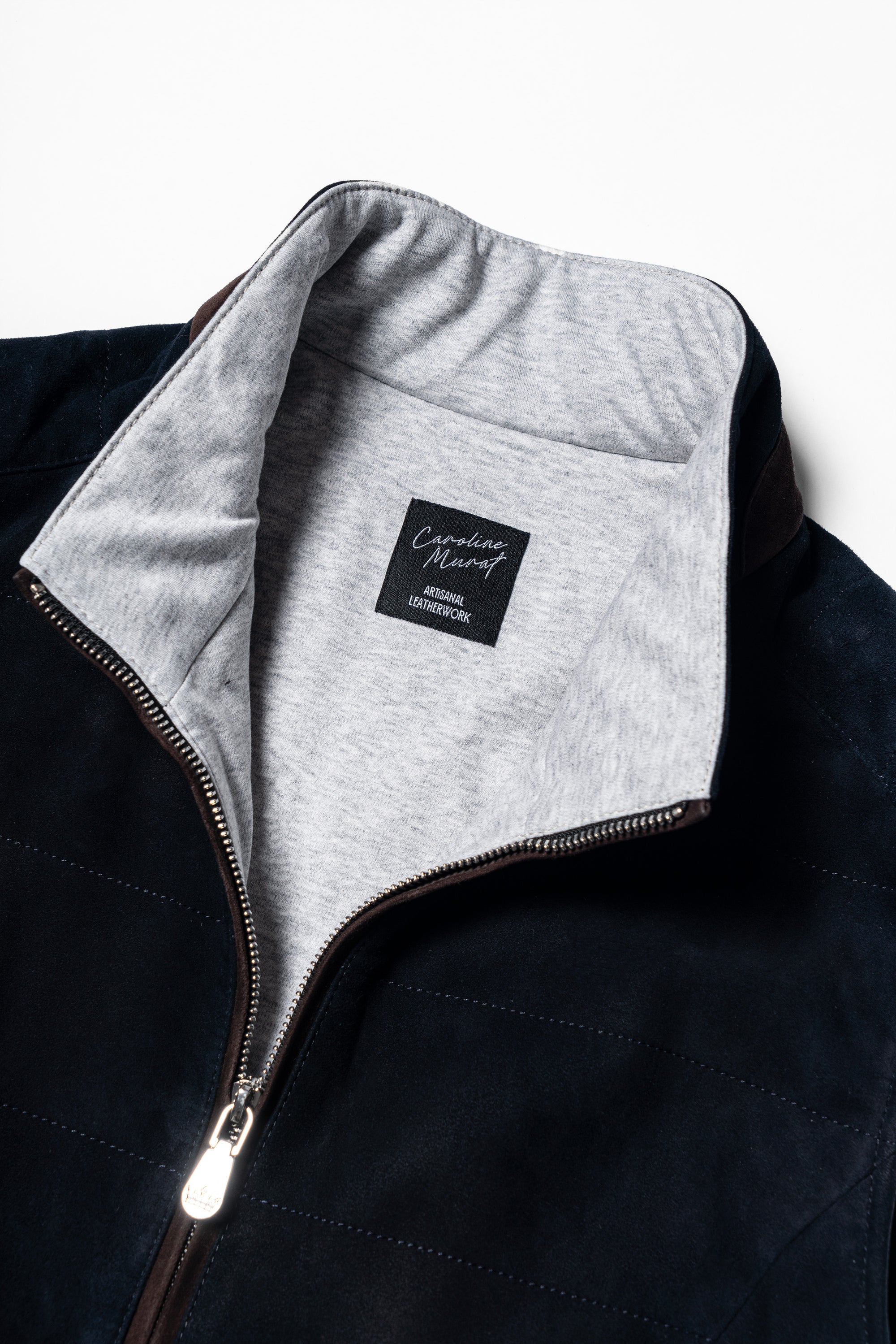 [Preorder] Navy Sheepskin Suede Gilet