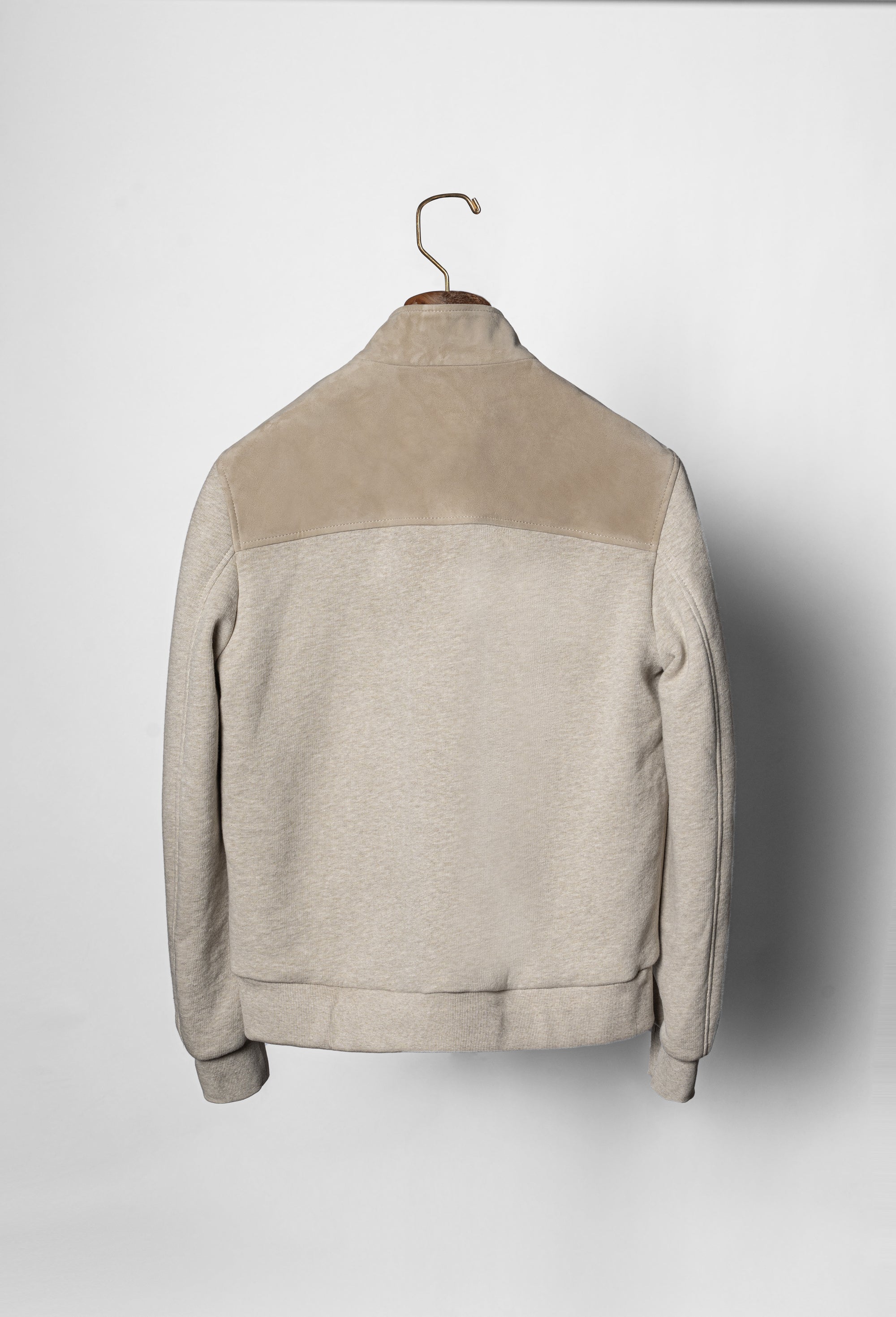 Beige Sheepskin Cotton Blending A1 Jacket