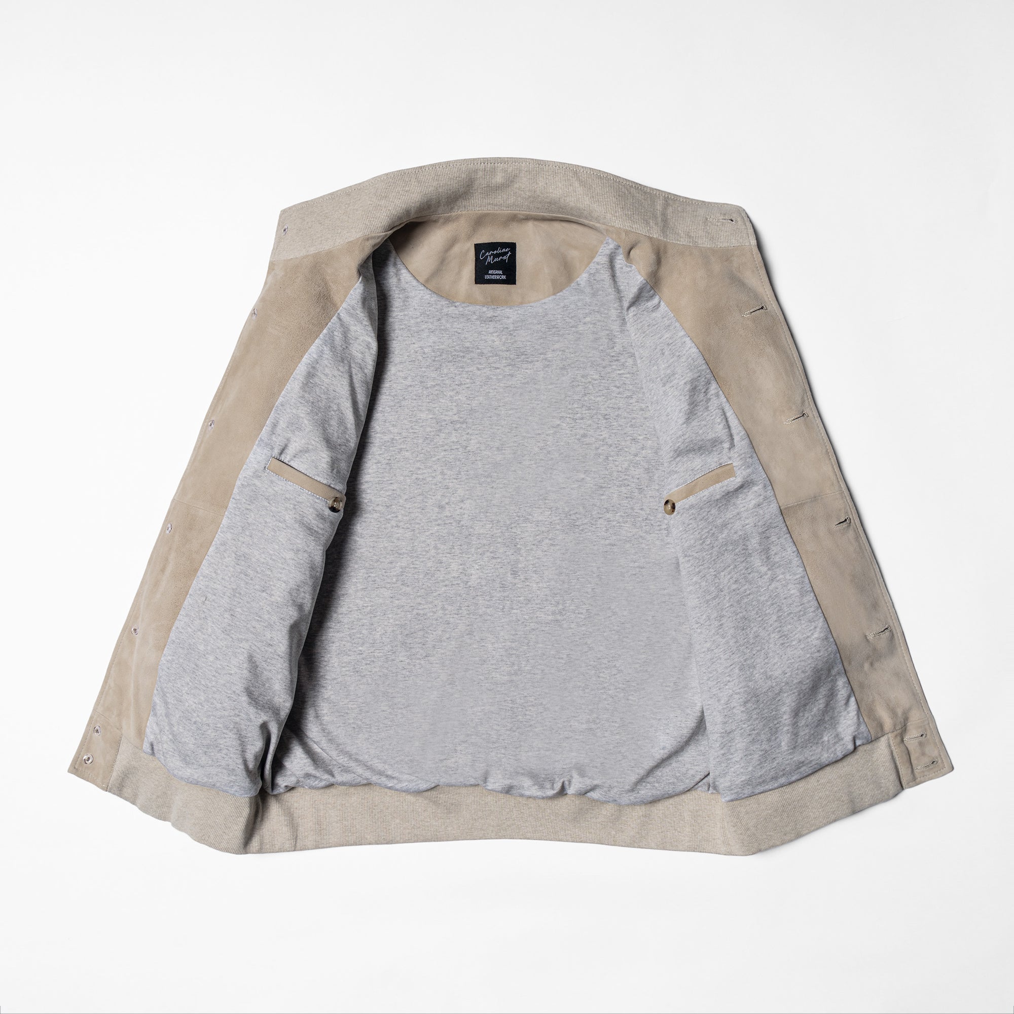 Beige Sheepskin Cotton Blending A1 Jacket