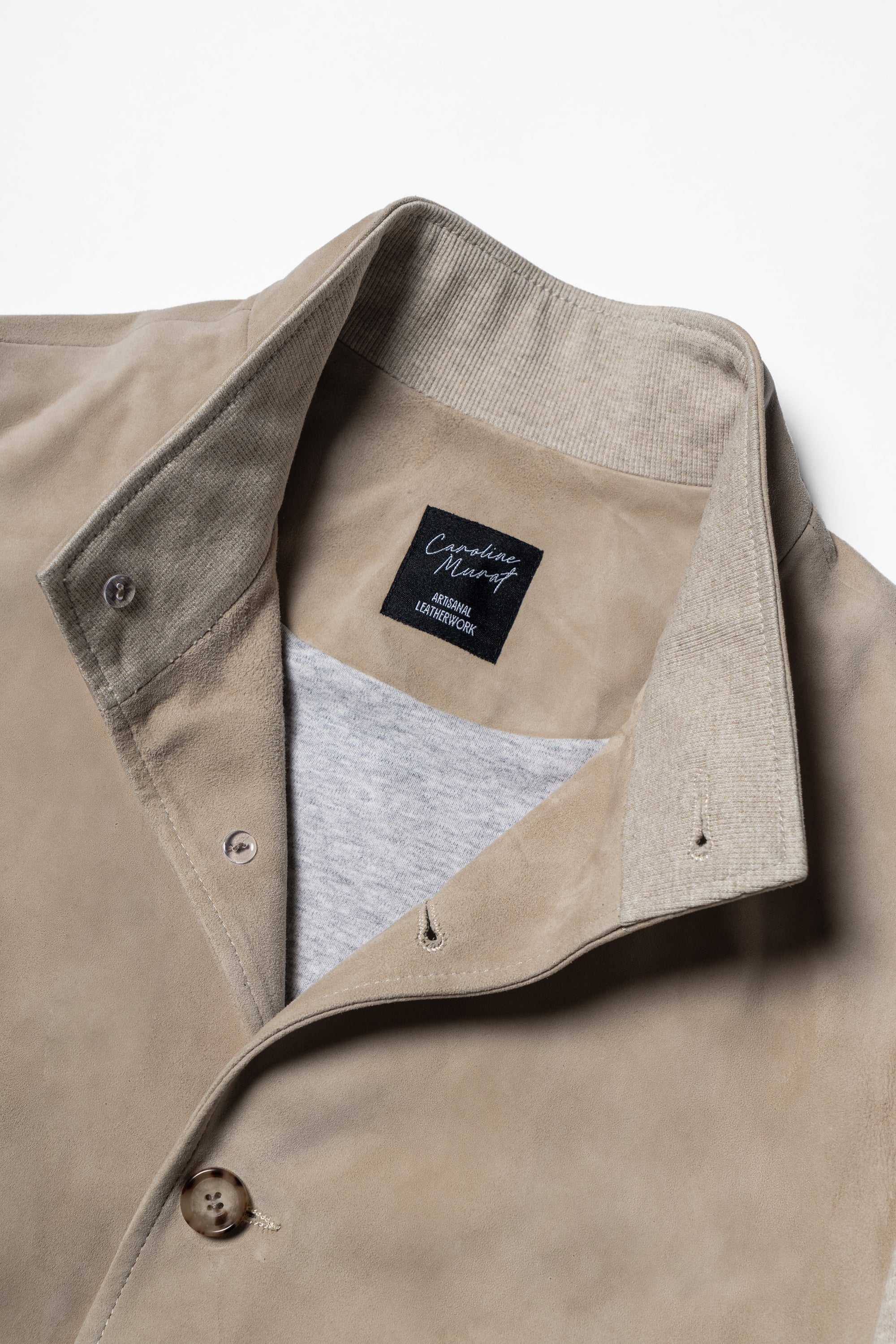 Beige Sheepskin Cotton Blending A1 Jacket