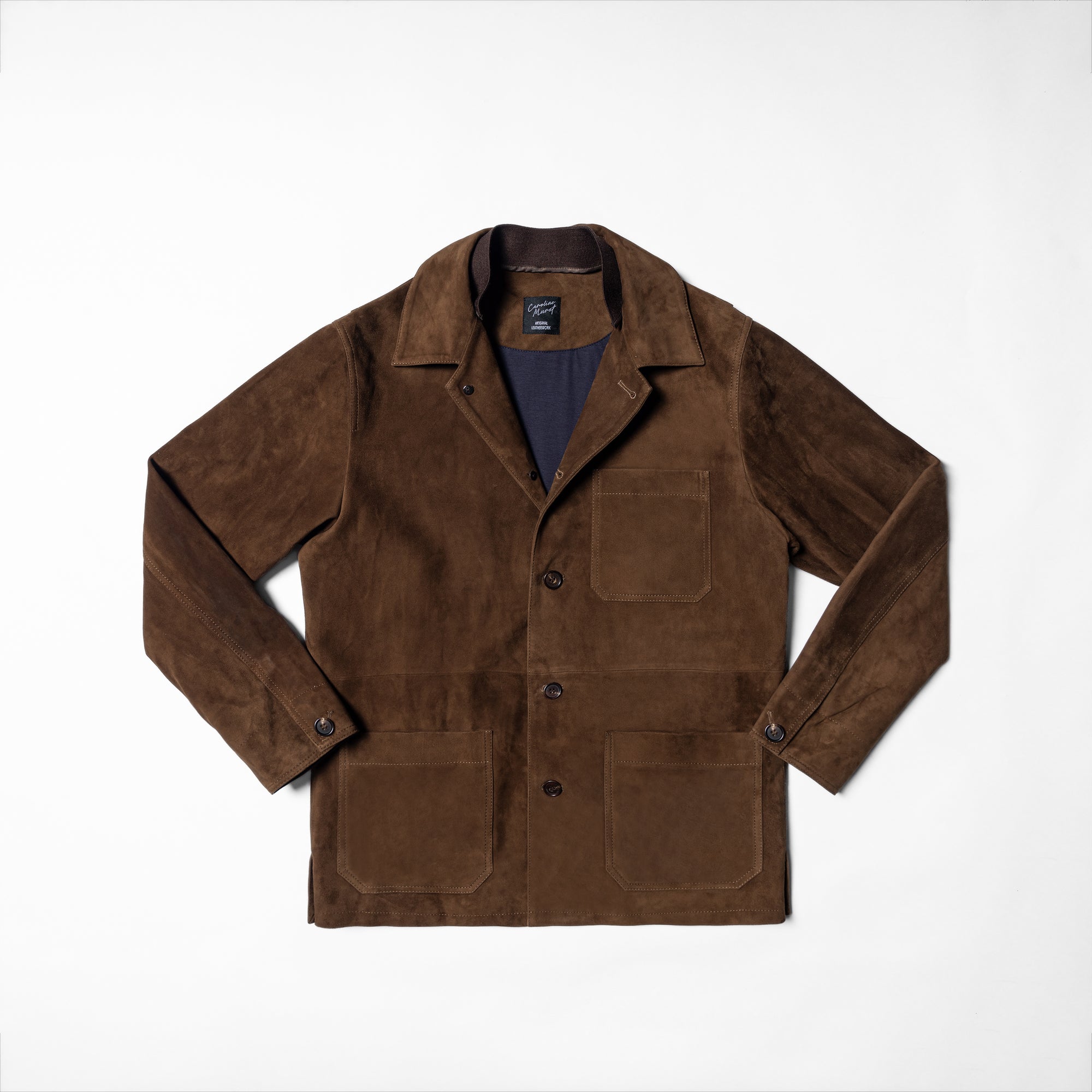 [Preorder] Tobacco Sheepskin Suede Chore Jacket