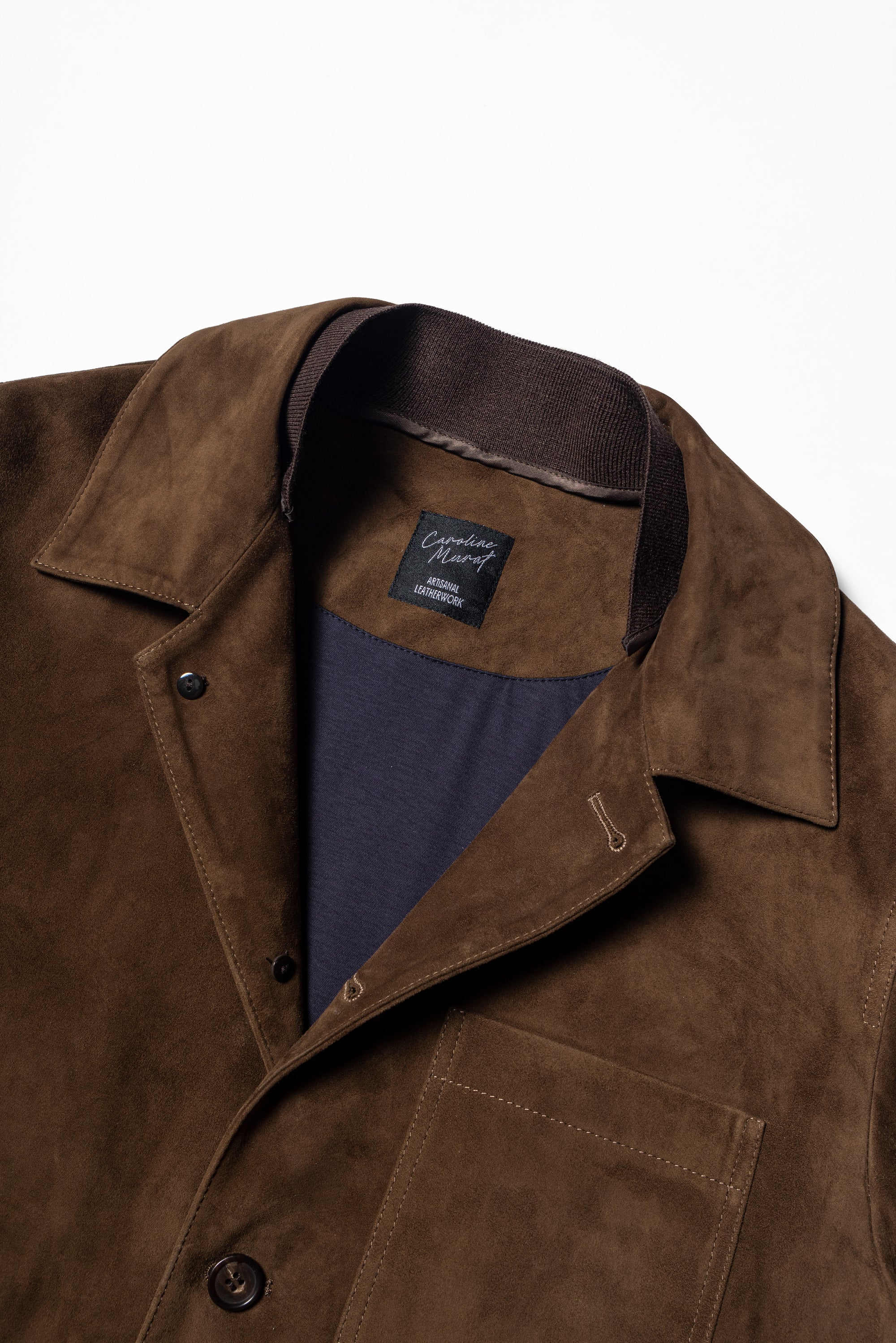 [Preorder] Tobacco Sheepskin Suede Chore Jacket