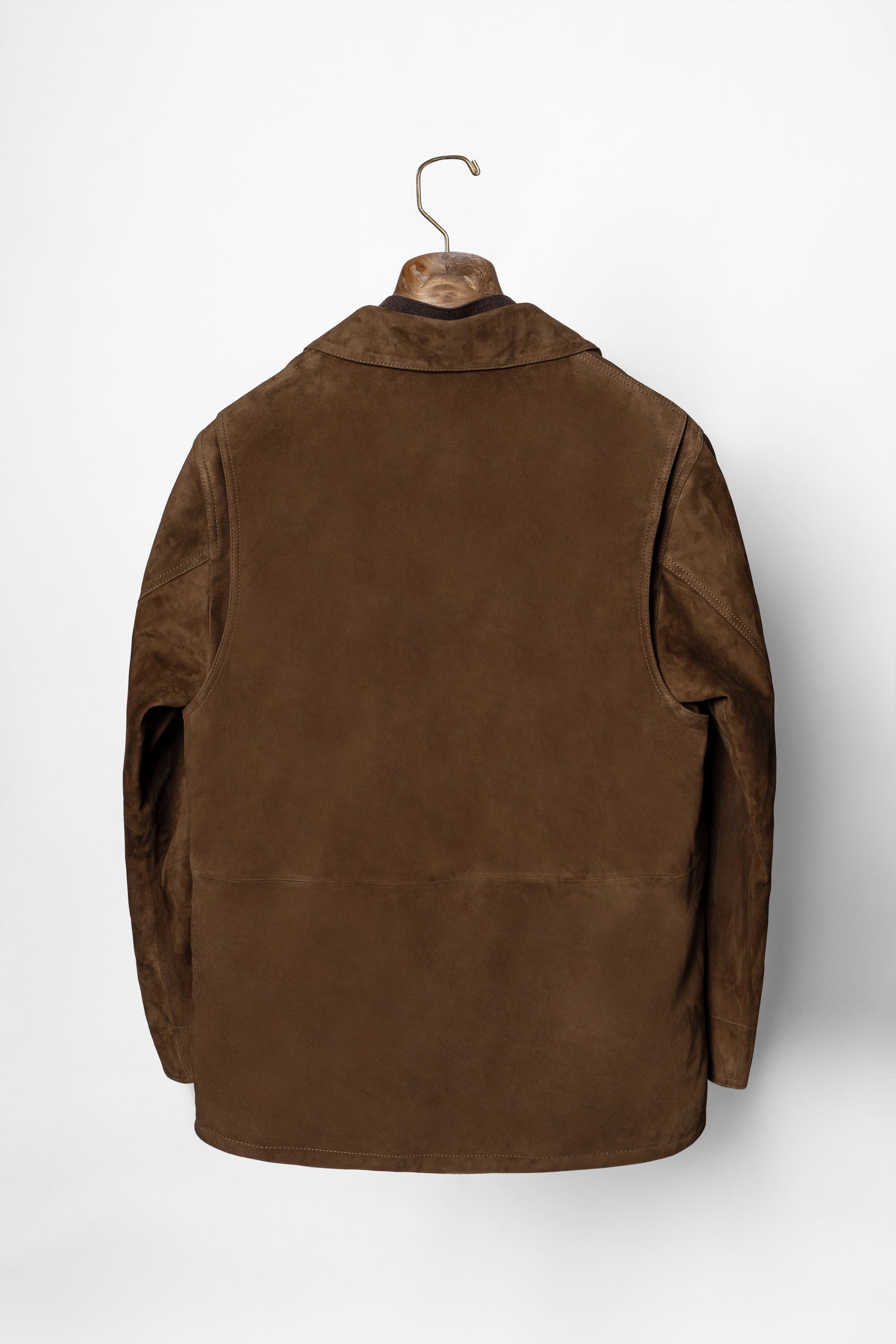 [Preorder] Tobacco Sheepskin Suede Chore Jacket