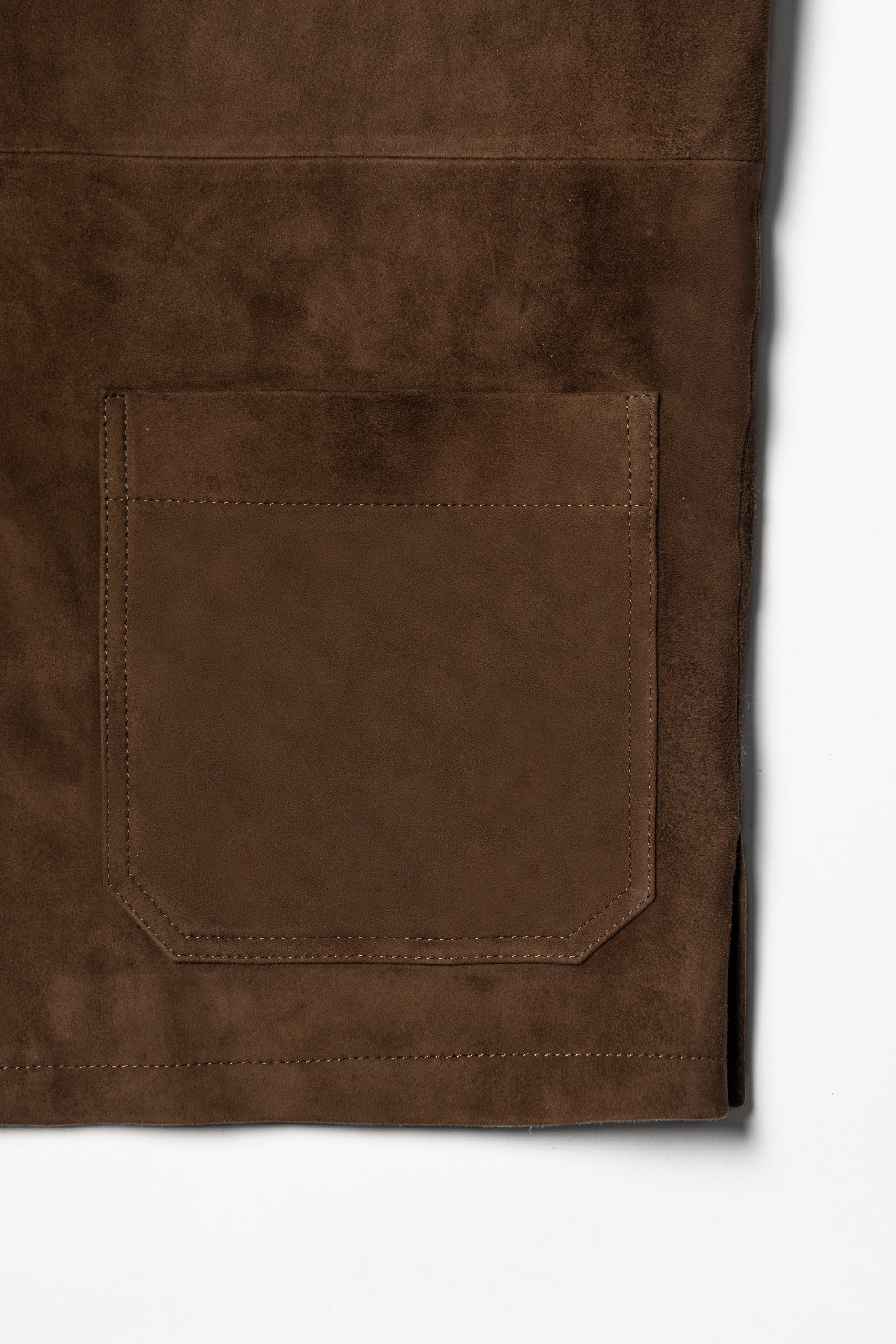 [Preorder] Tobacco Sheepskin Suede Chore Jacket