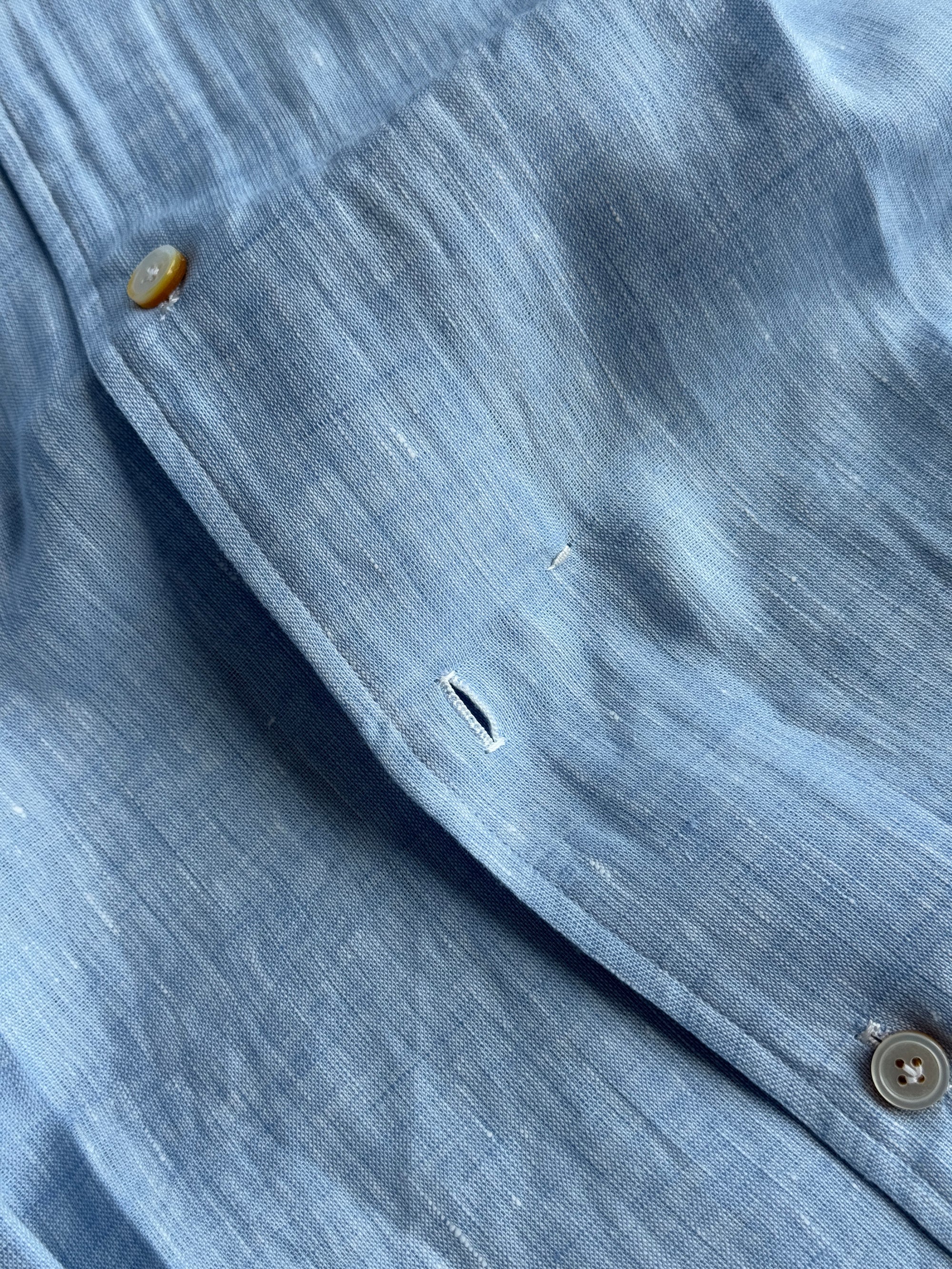 MTO Hand-stitched Linen Shirt #41 #42