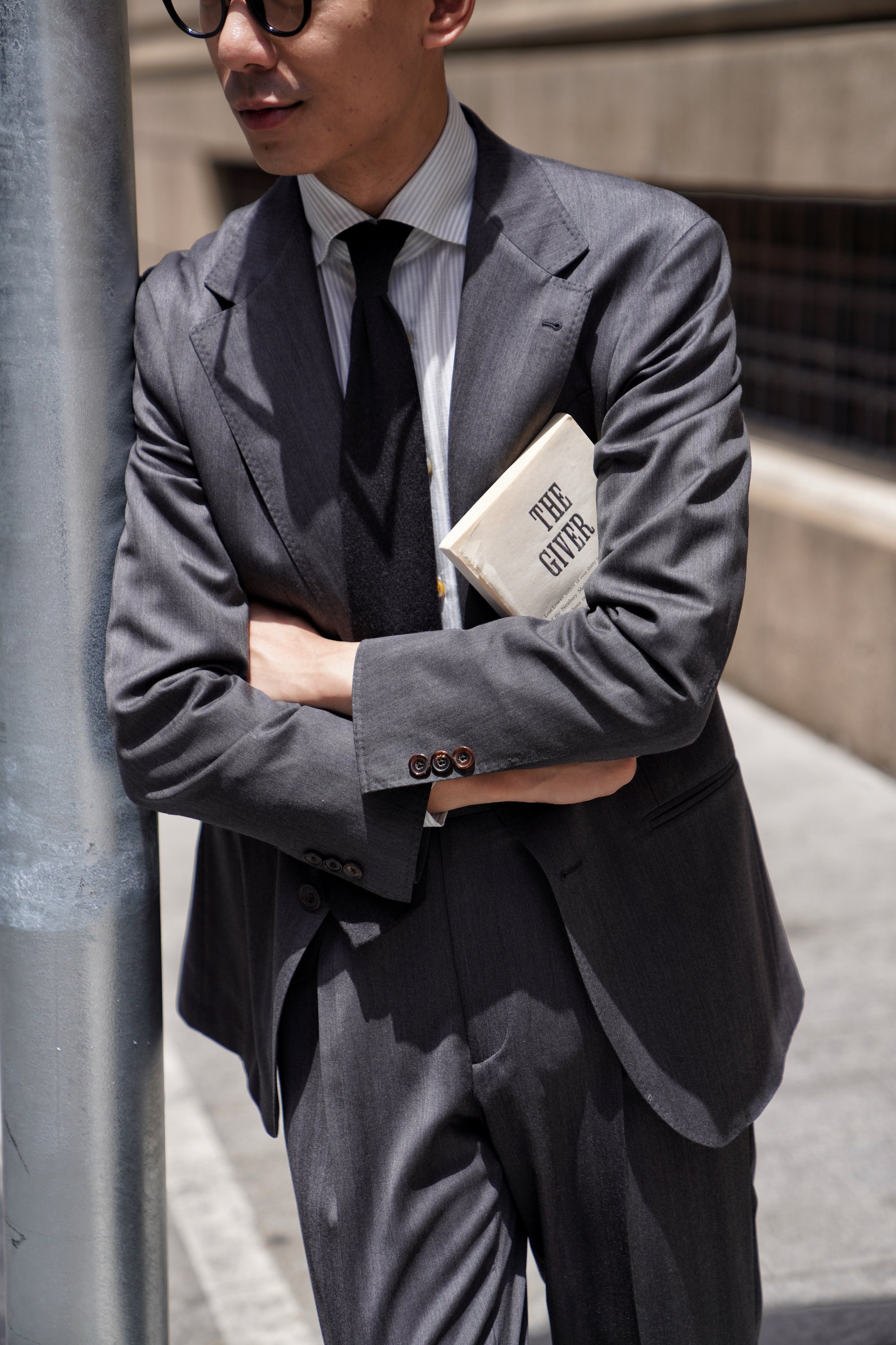 MTO Grey Herringbone 15 Micron 160s Suit #426